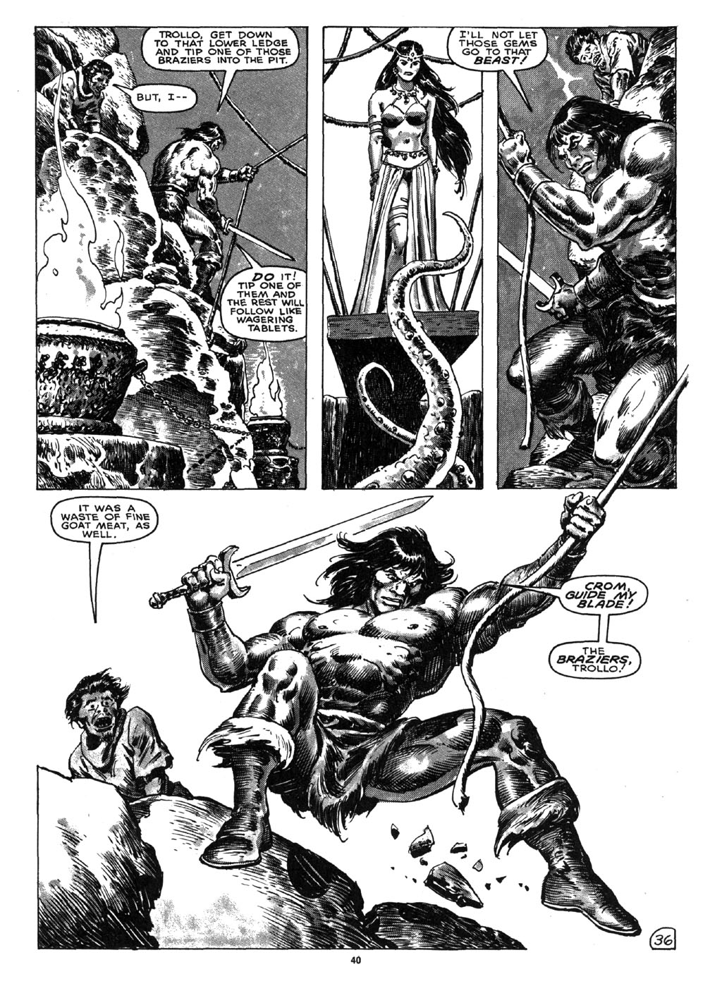 Read online The Savage Sword Of Conan comic -  Issue #164 - 38