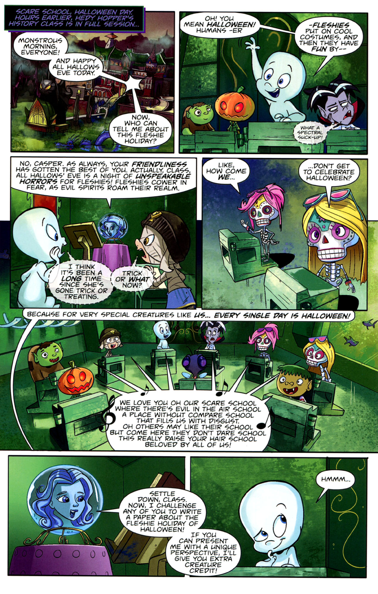 Read online Casper's Scare School comic -  Issue #1 - 4