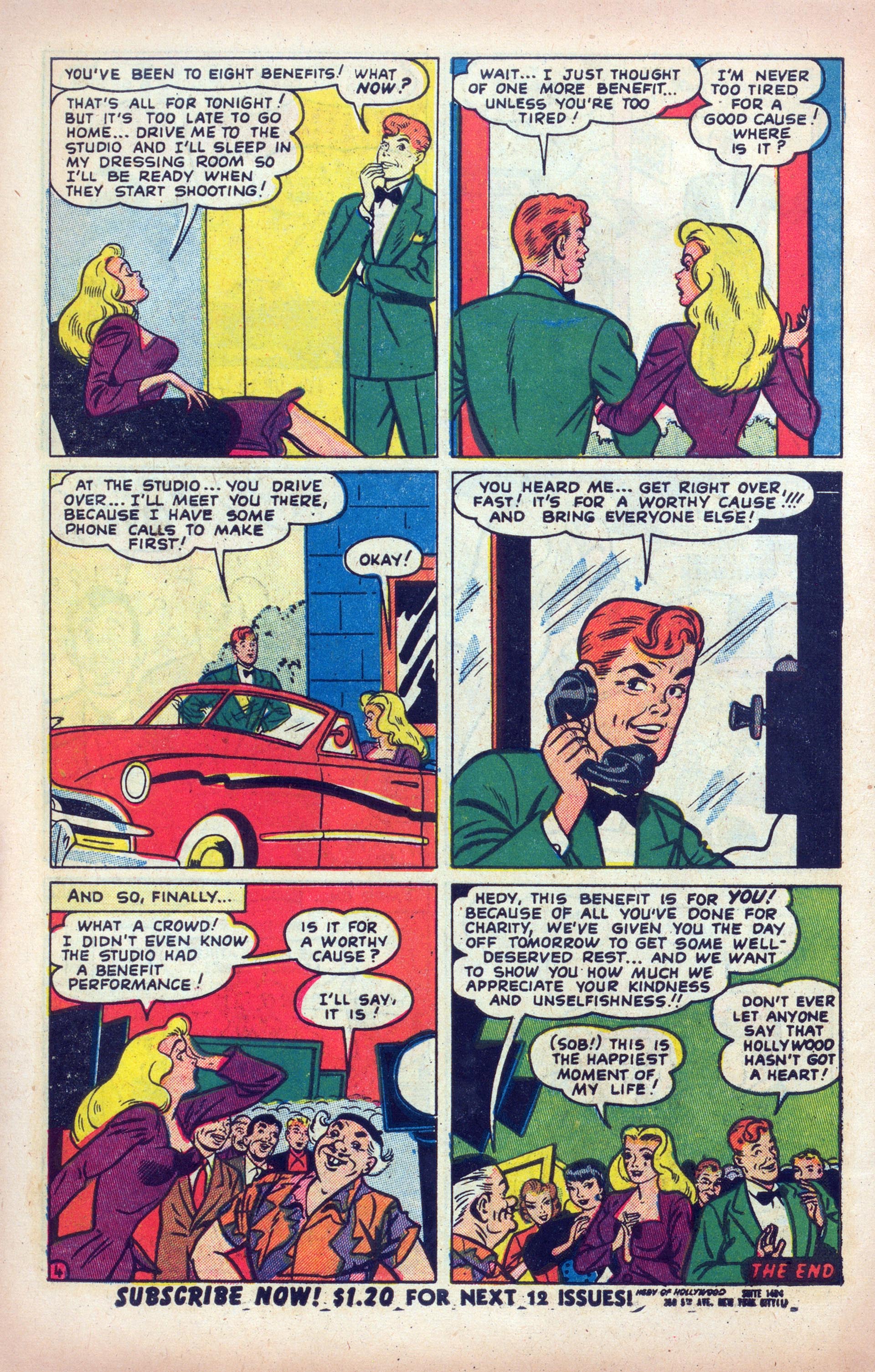 Read online Hedy Of Hollywood Comics comic -  Issue #45 - 32