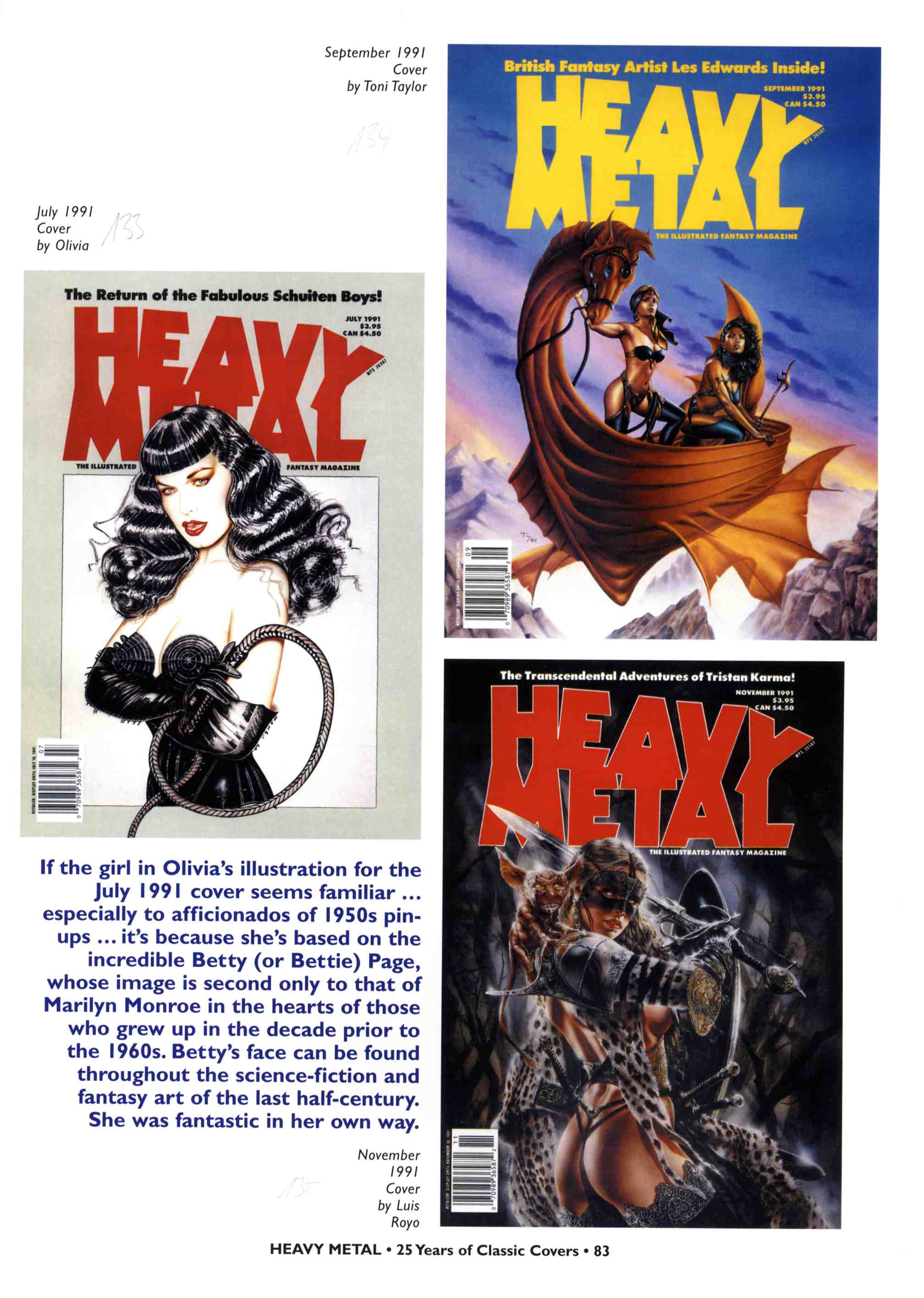 Read online Heavy Metal: 25 Years of Classic Covers comic -  Issue # TPB - 89