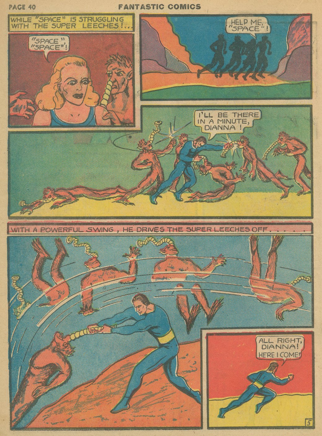 Read online Fantastic Comics comic -  Issue #8 - 42