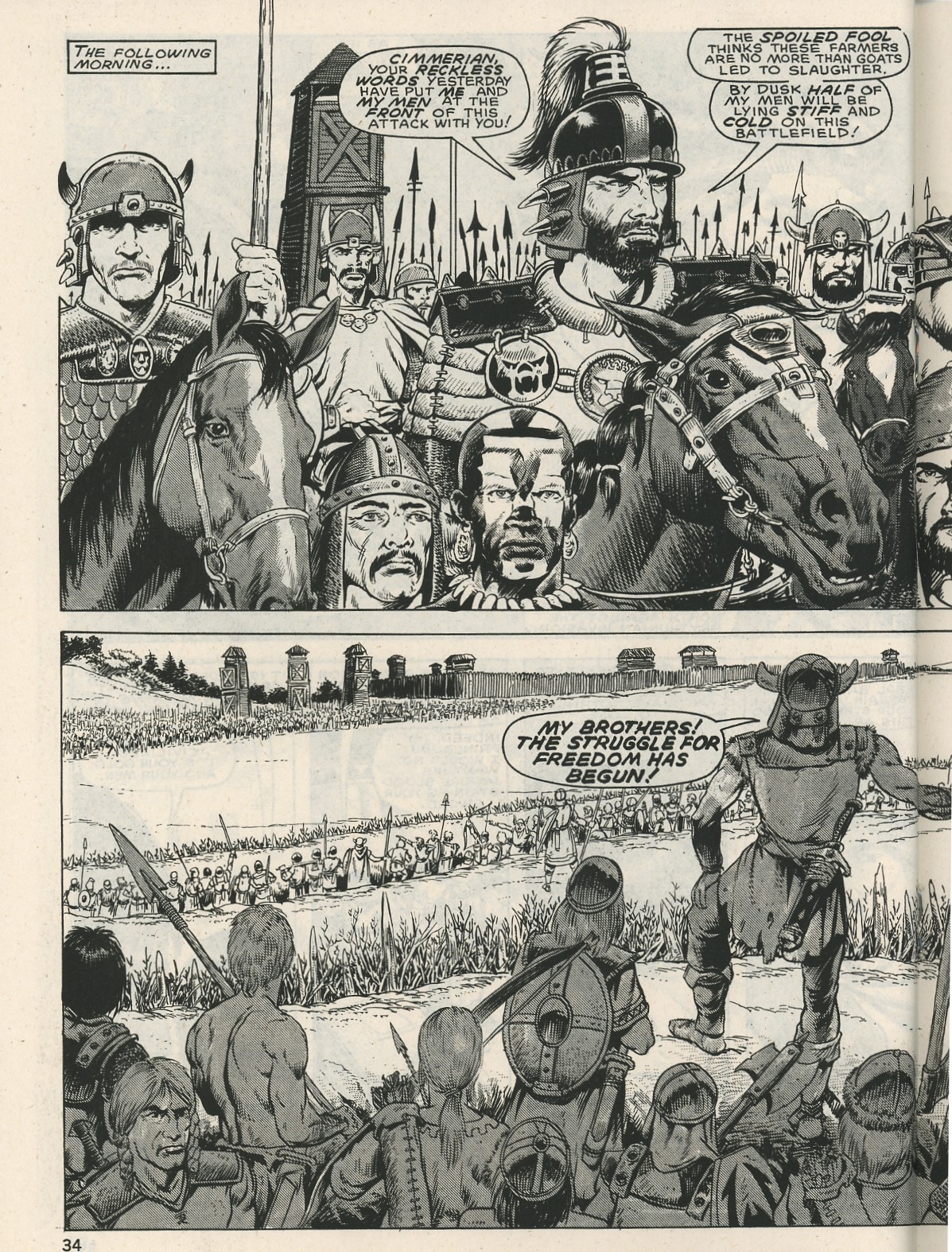 Read online The Savage Sword Of Conan comic -  Issue #126 - 34