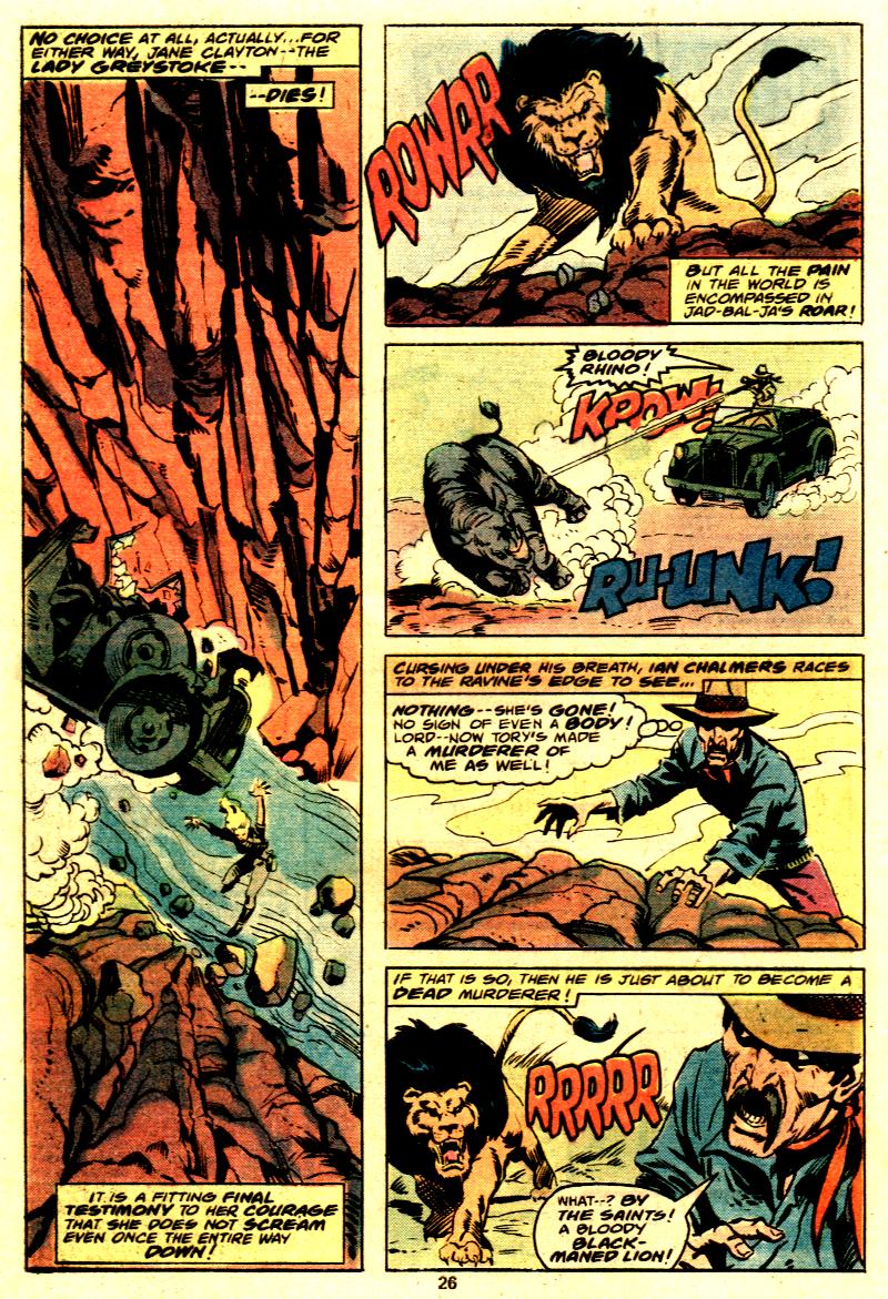 Read online Tarzan (1977) comic -  Issue #24 - 16