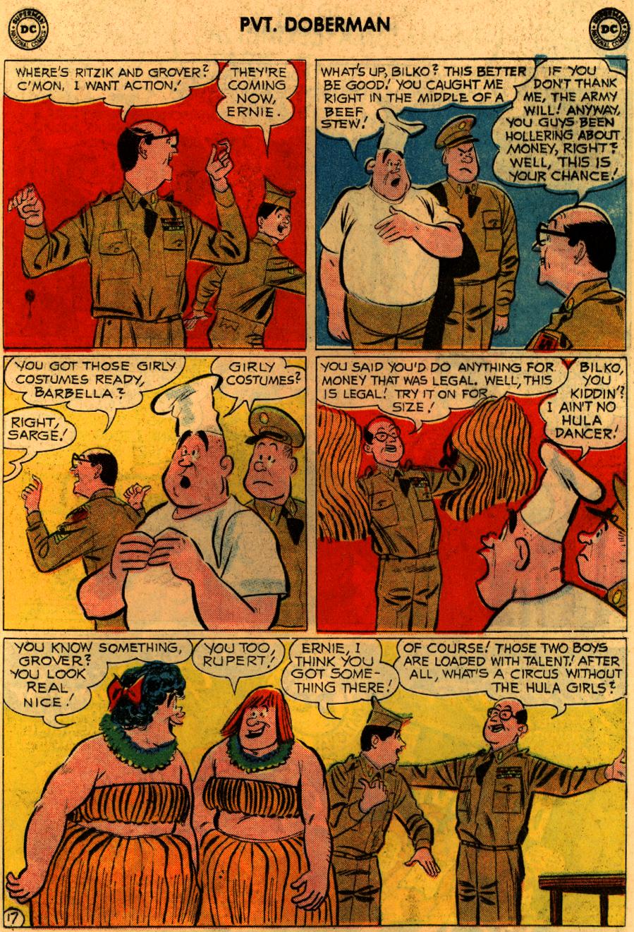 Read online Sgt. Bilko's Pvt. Doberman comic -  Issue #9 - 21