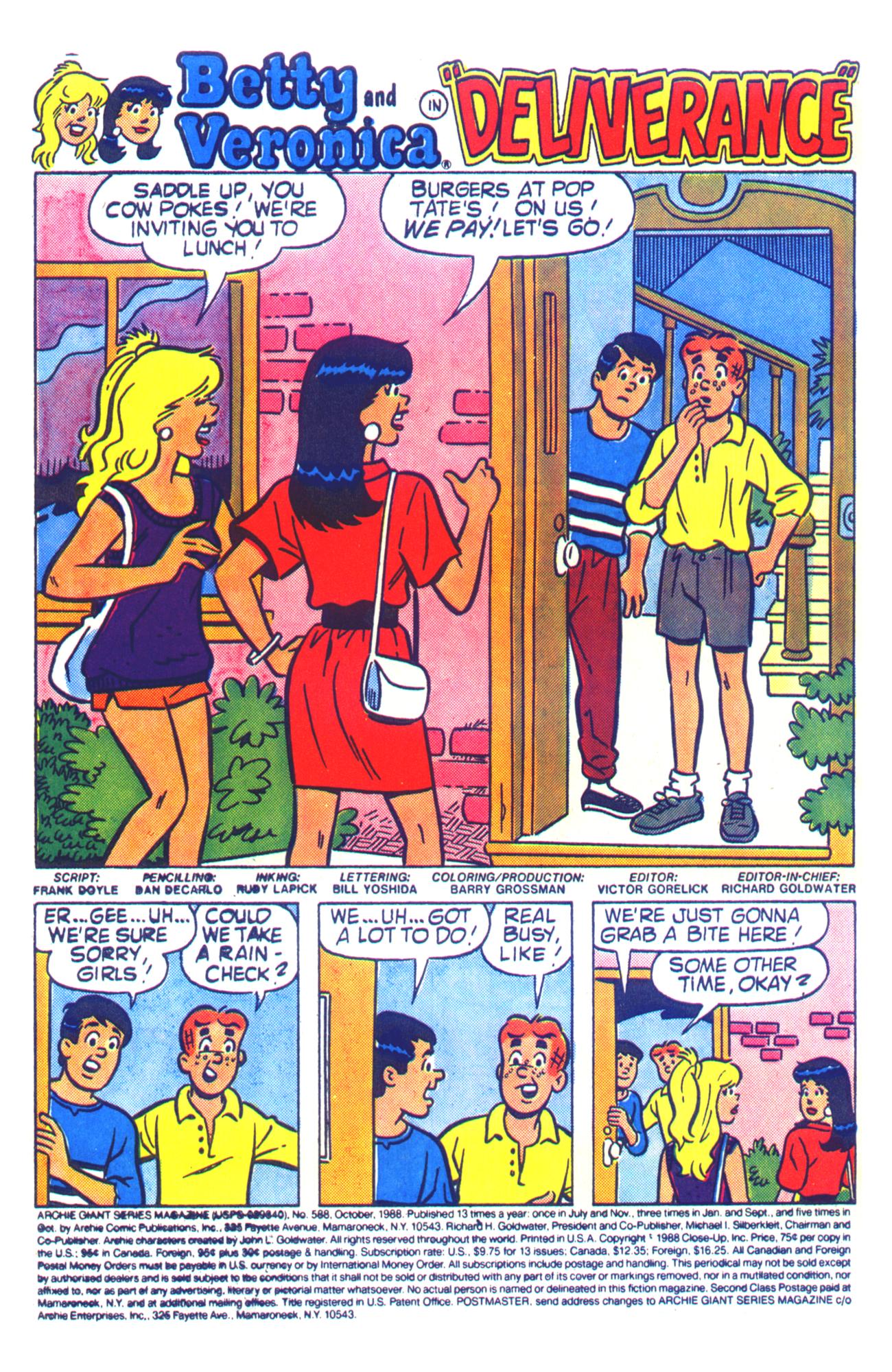 Read online Archie Giant Series Magazine comic -  Issue #588 - 3