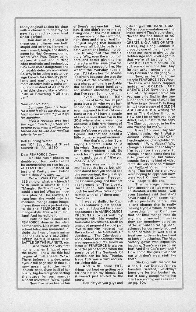 Read online Femforce comic -  Issue #99 - 32