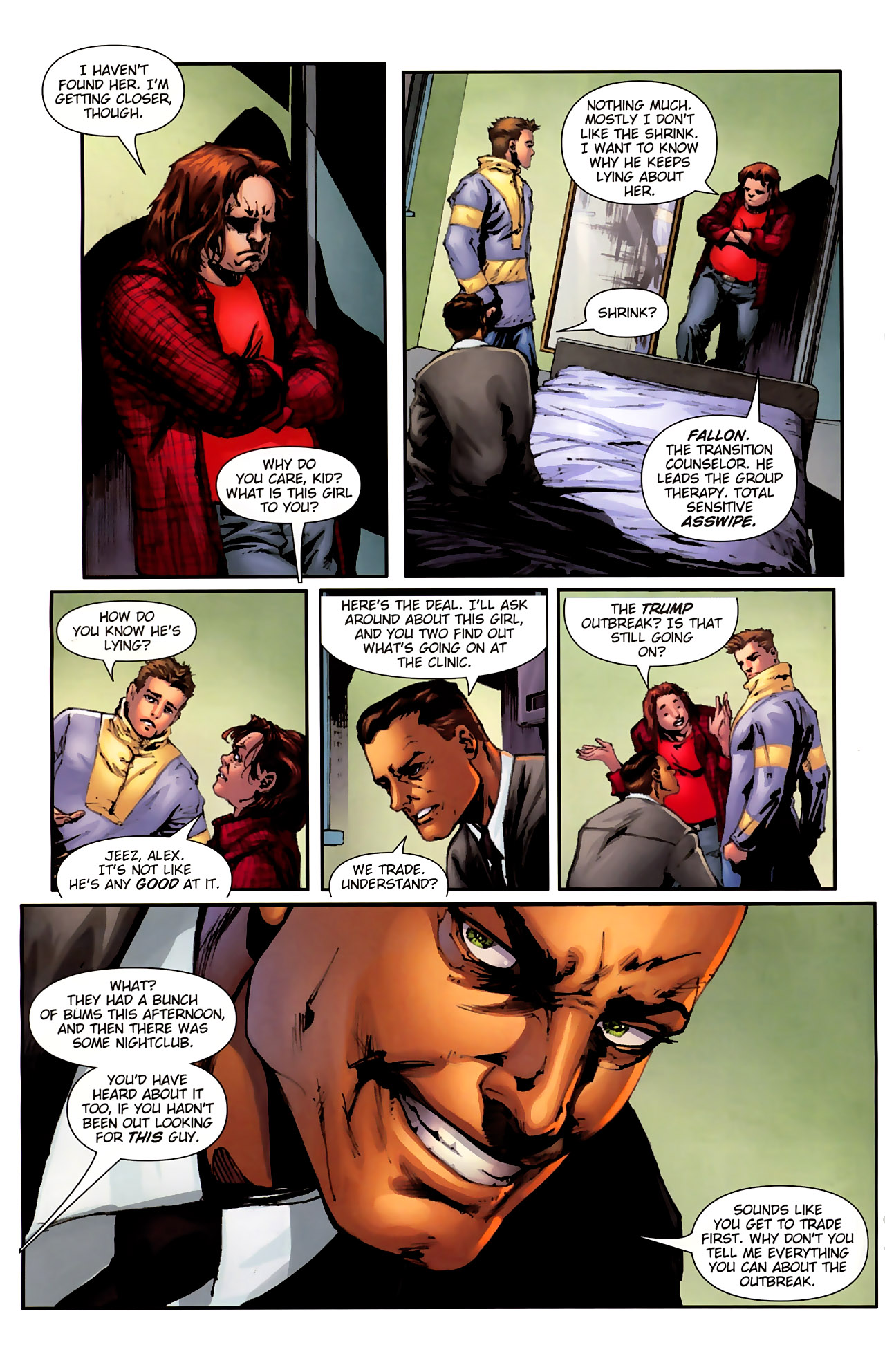 Read online George R.R. Martin's Wild Cards: The Hard Call comic -  Issue #4 - 12