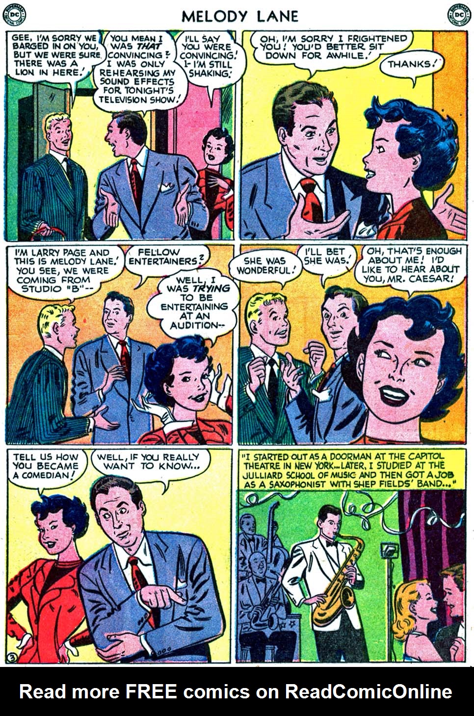 Read online Miss Melody Lane of Broadway comic -  Issue #2 - 17