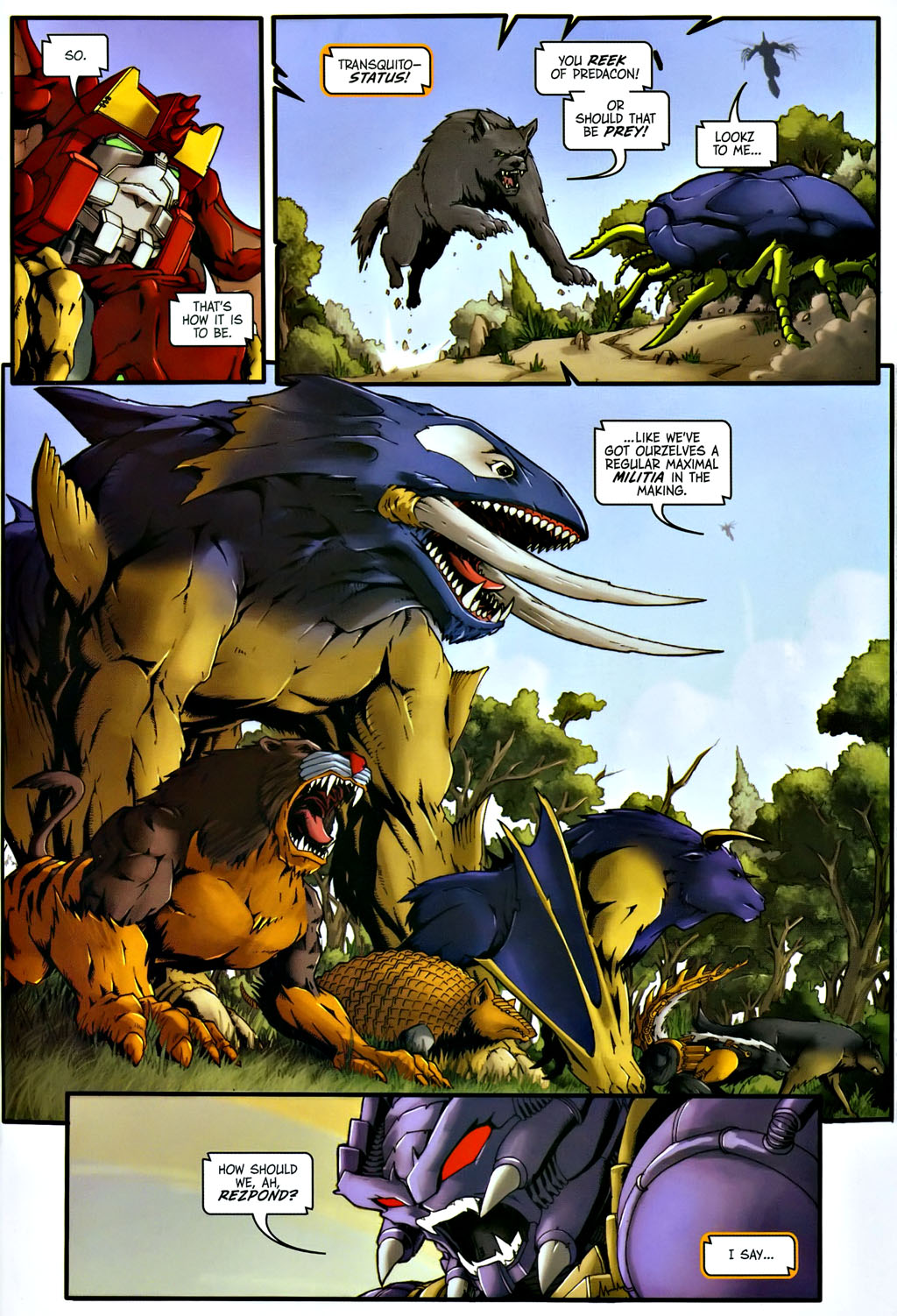 Read online Transformers, Beast Wars The Gathering comic Issue 1