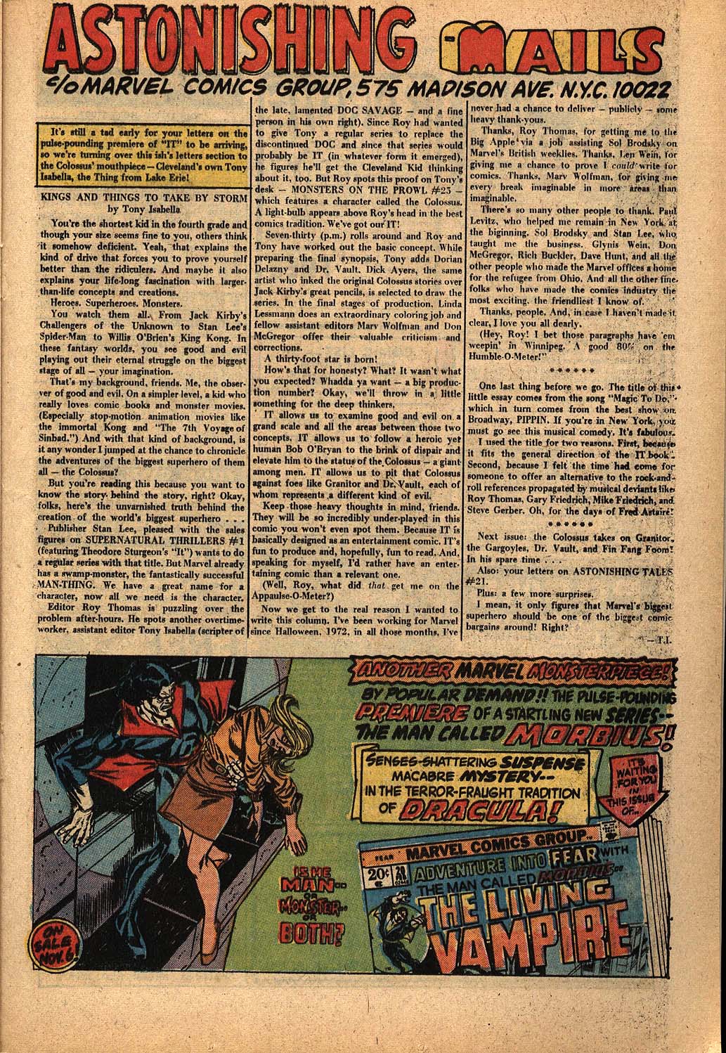 Read online Astonishing Tales (1970) comic -  Issue #22 - 13