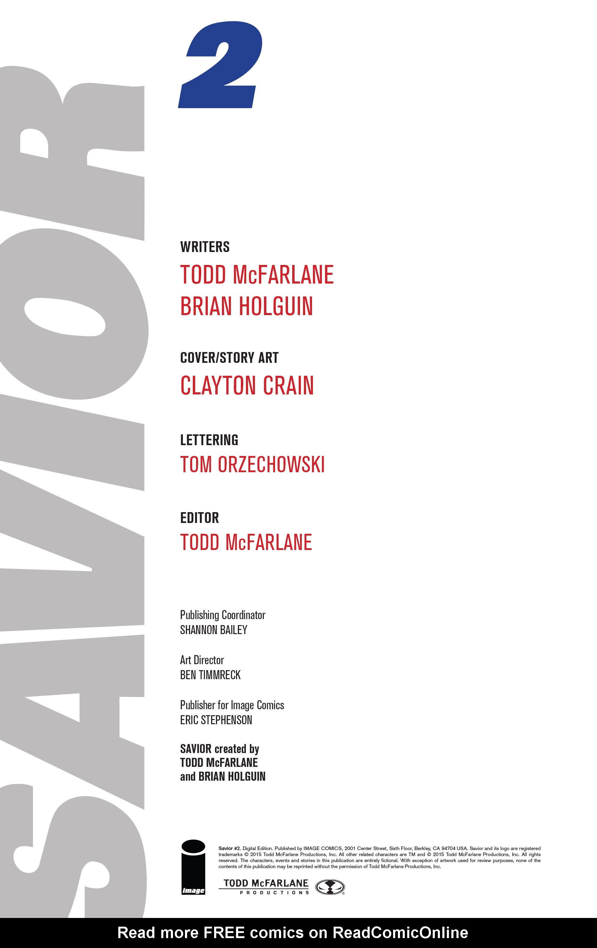 Read online Savior comic -  Issue #2 - 2