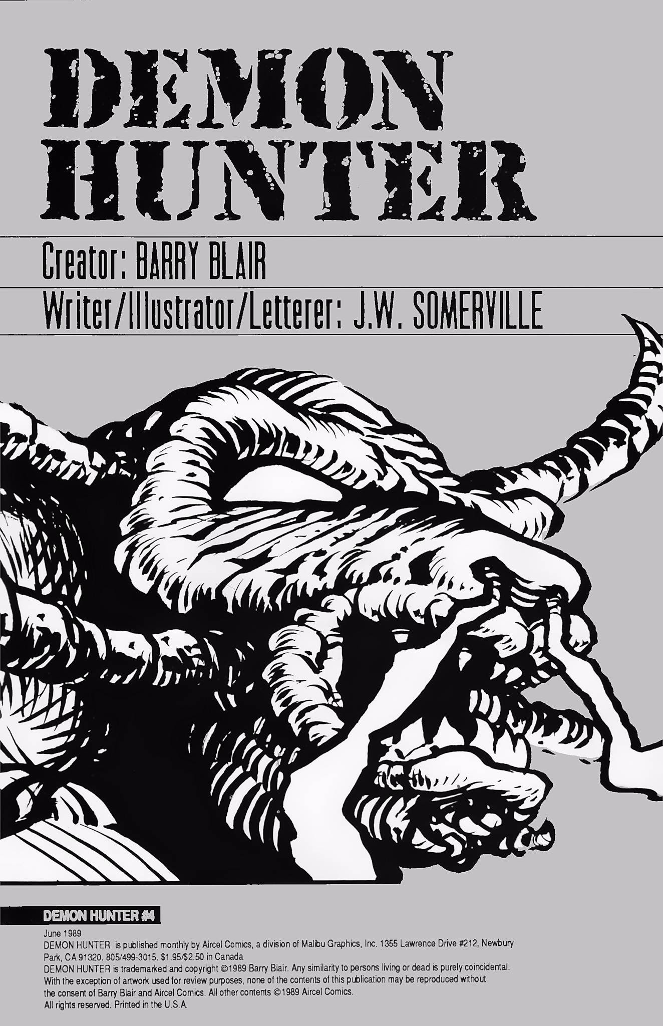 Read online Demon Hunter (1989) comic -  Issue #4 - 2