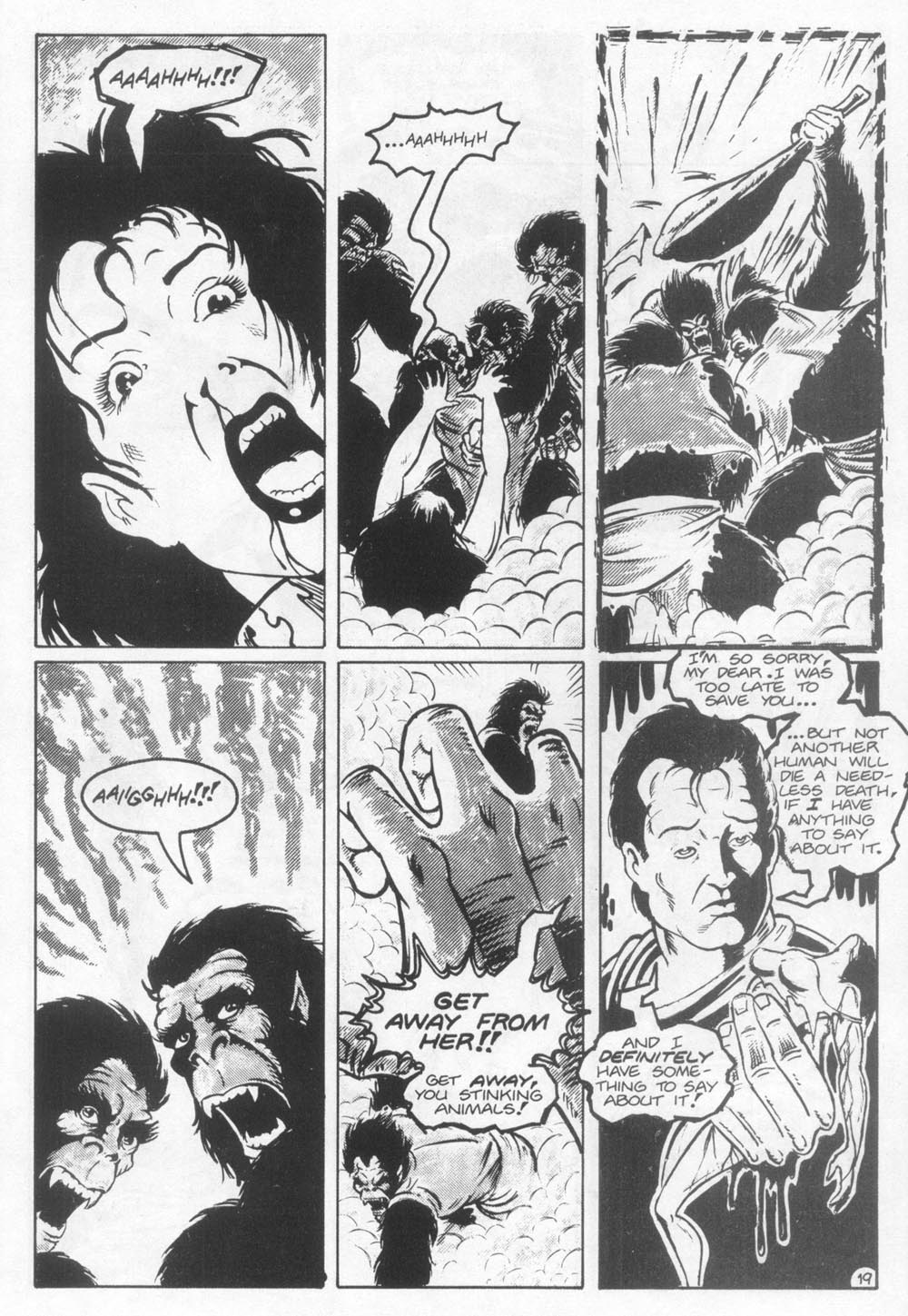 Read online Planet of the Apes (1990) comic -  Issue #22 - 21