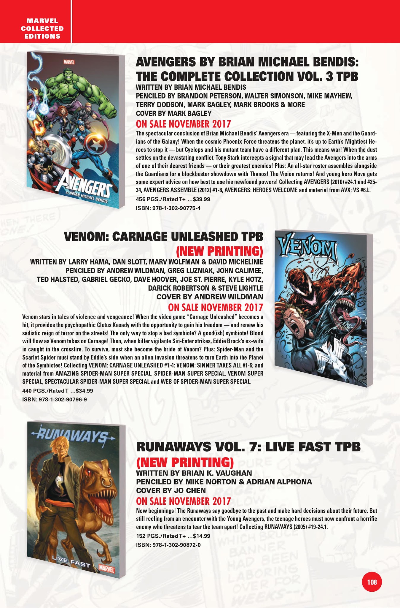 Read online Marvel Previews comic -  Issue #1 - 109