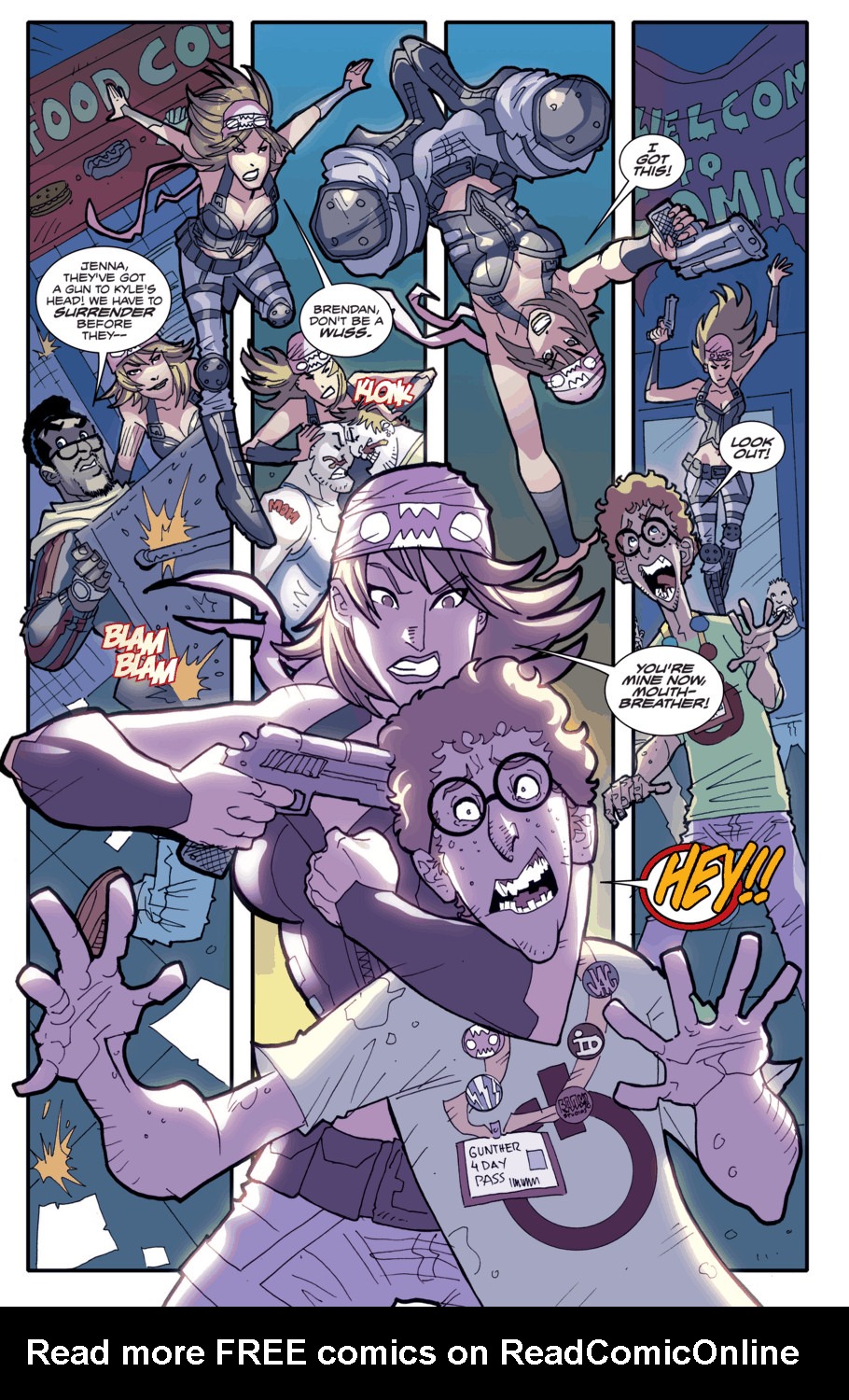 Read online Fanboys vs. Zombies comic -  Issue #7 - 17