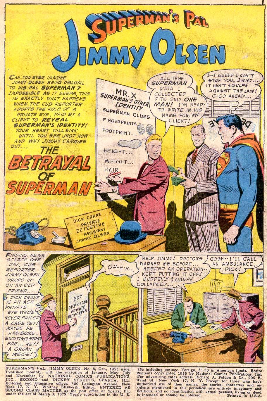 Read online Superman's Pal Jimmy Olsen comic -  Issue #8 - 3