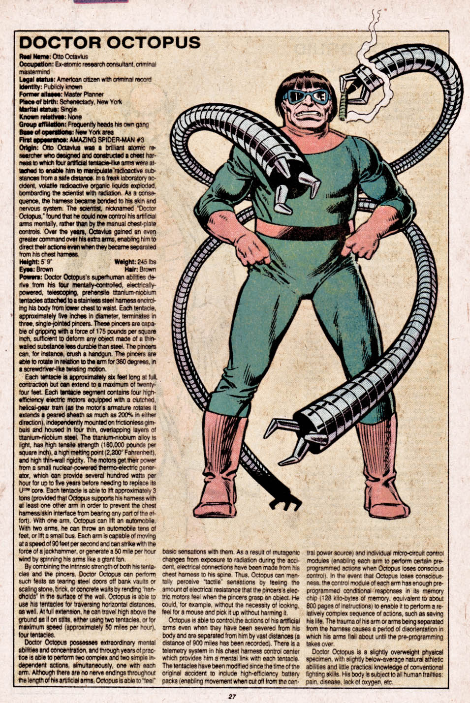 Read online The Official Handbook of the Marvel Universe comic -  Issue #3 - 28