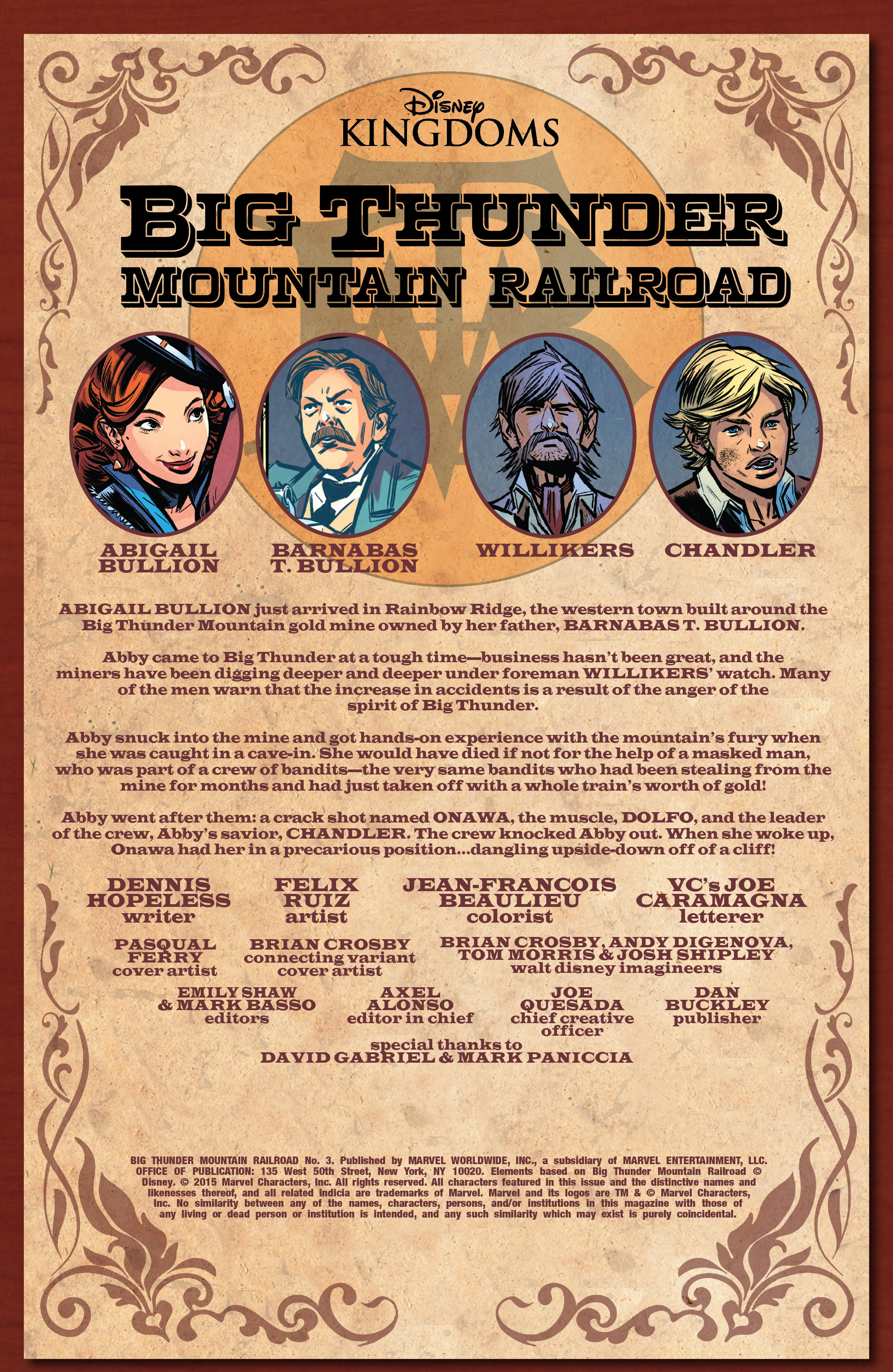 Read online Big Thunder Mountain Railroad comic -  Issue #3 - 2