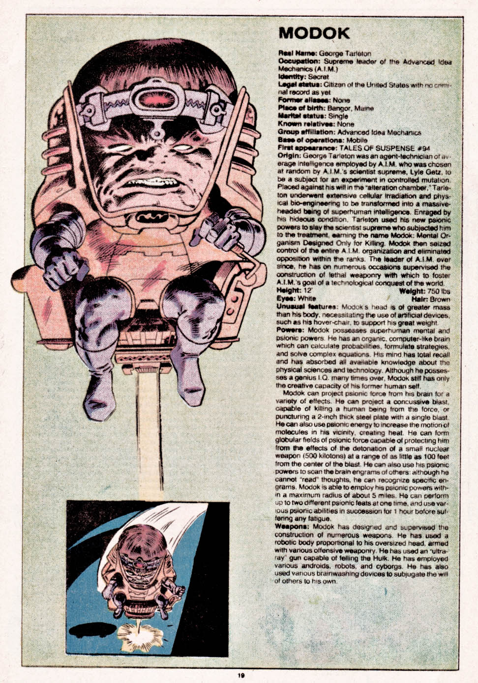 The Official Handbook of the Marvel Universe issue 7 - Page 20