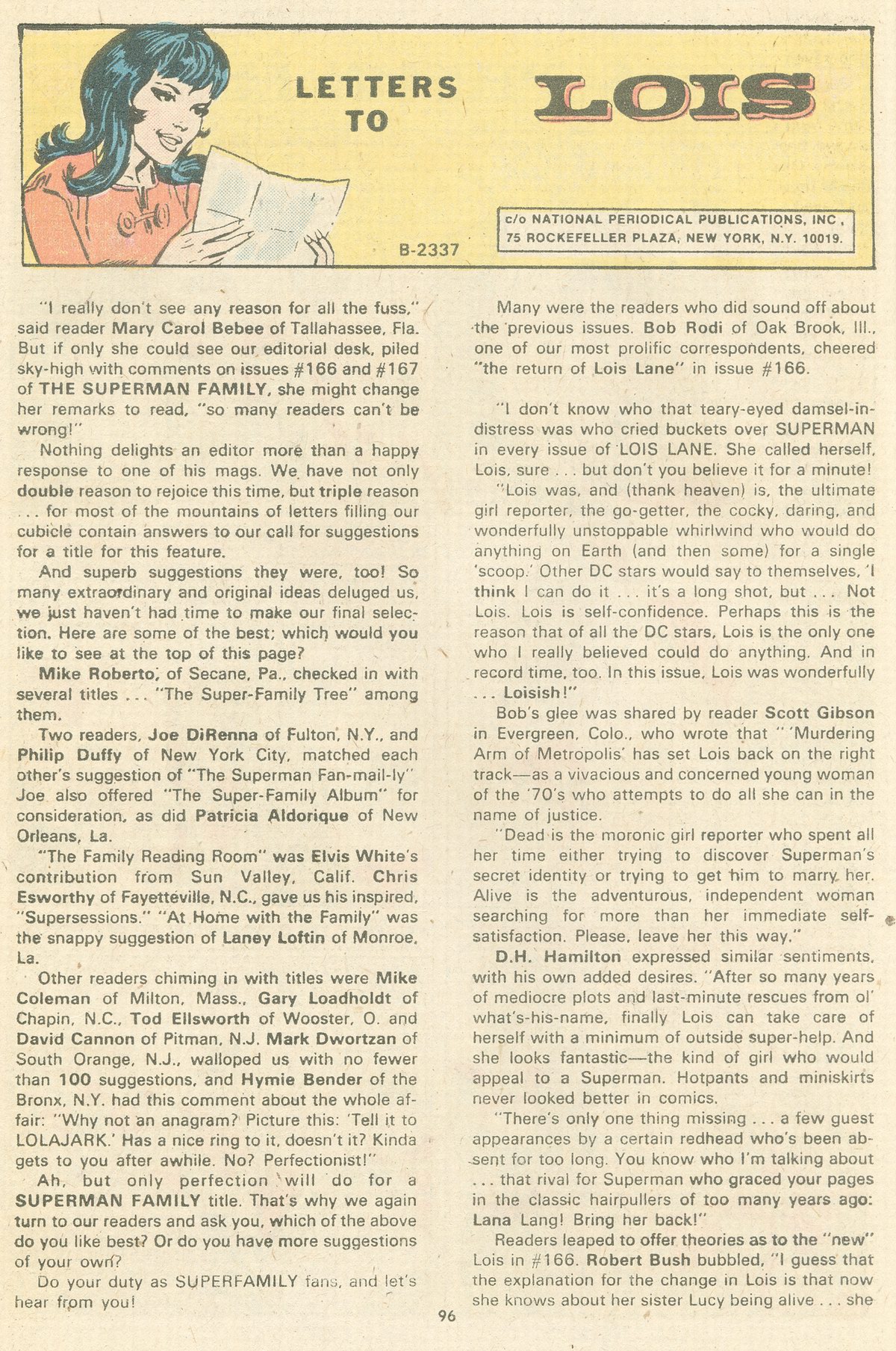 Read online The Superman Family comic -  Issue #169 - 96