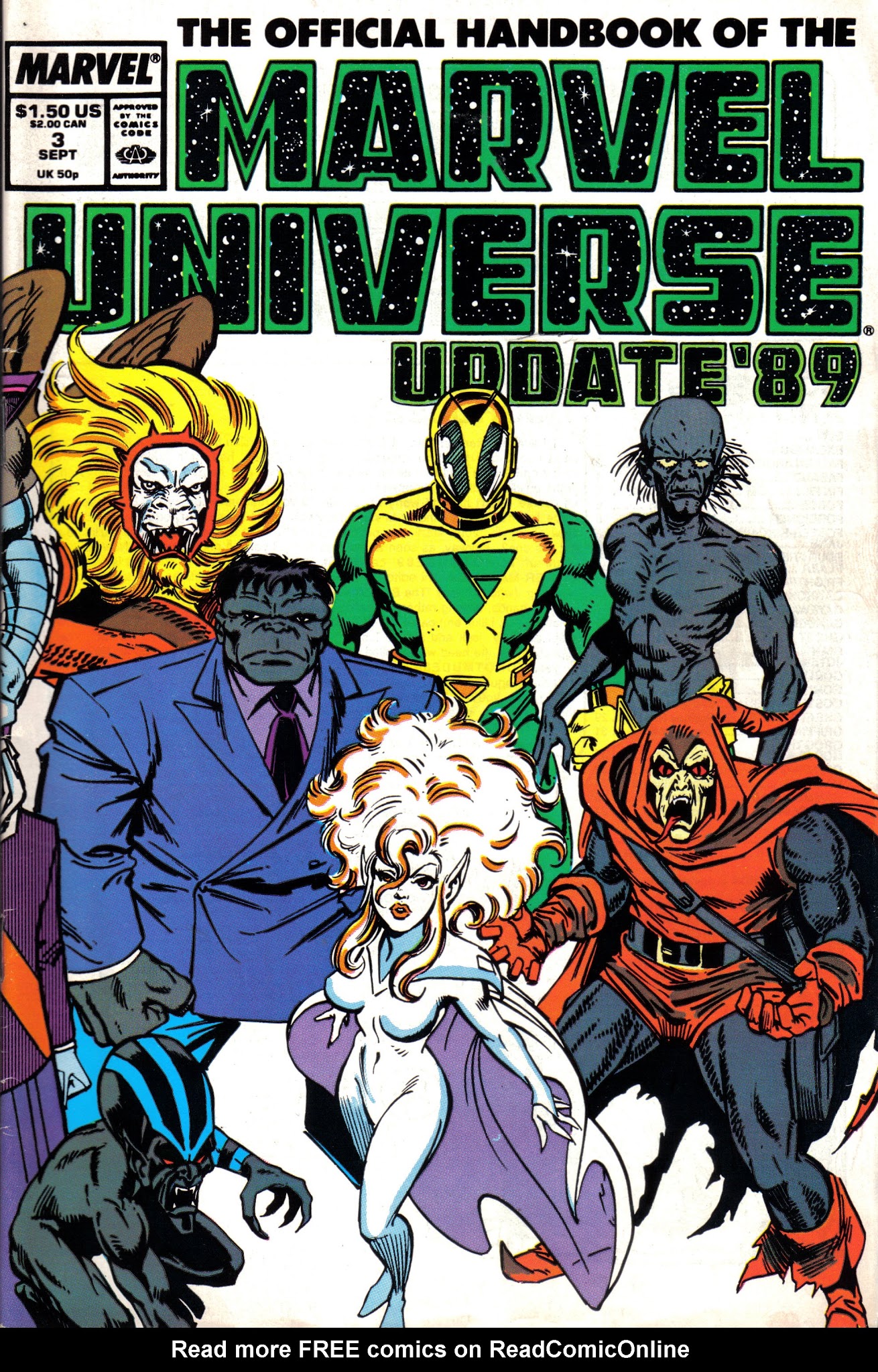 Read online The Official Handbook of the Marvel Universe: Update '89 comic -  Issue #3 - 1