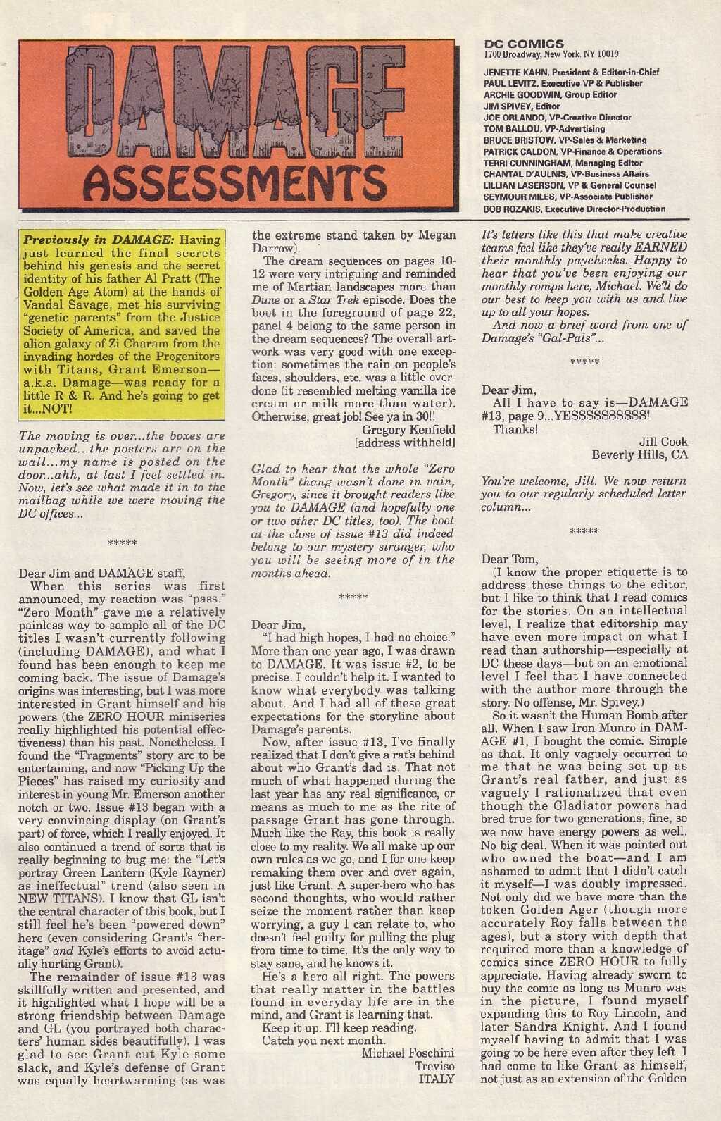 Read online Damage (1994) comic -  Issue #17 - 23