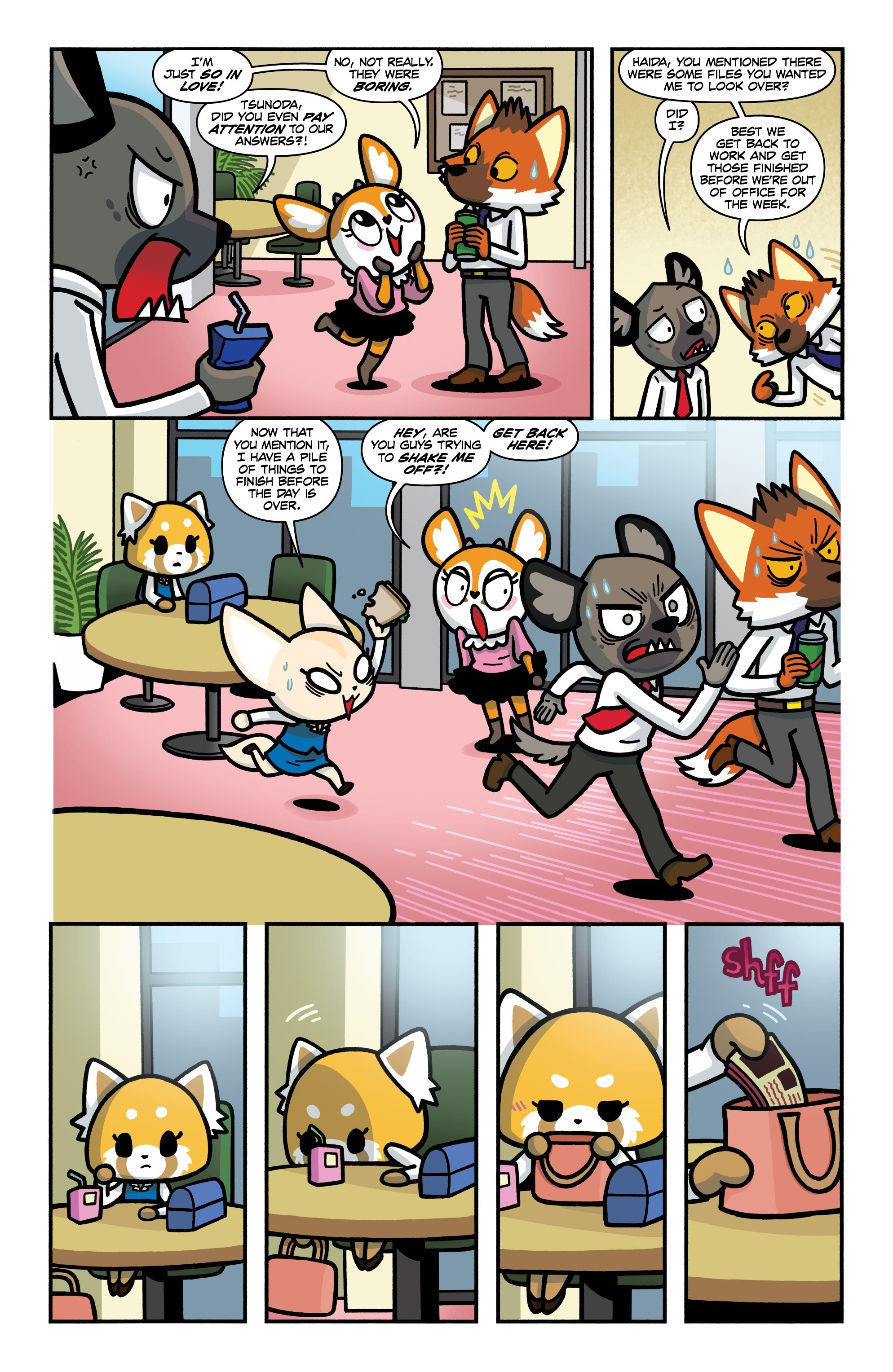 Read online Aggretsuko: Out of Office comic -  Issue #1 - 5