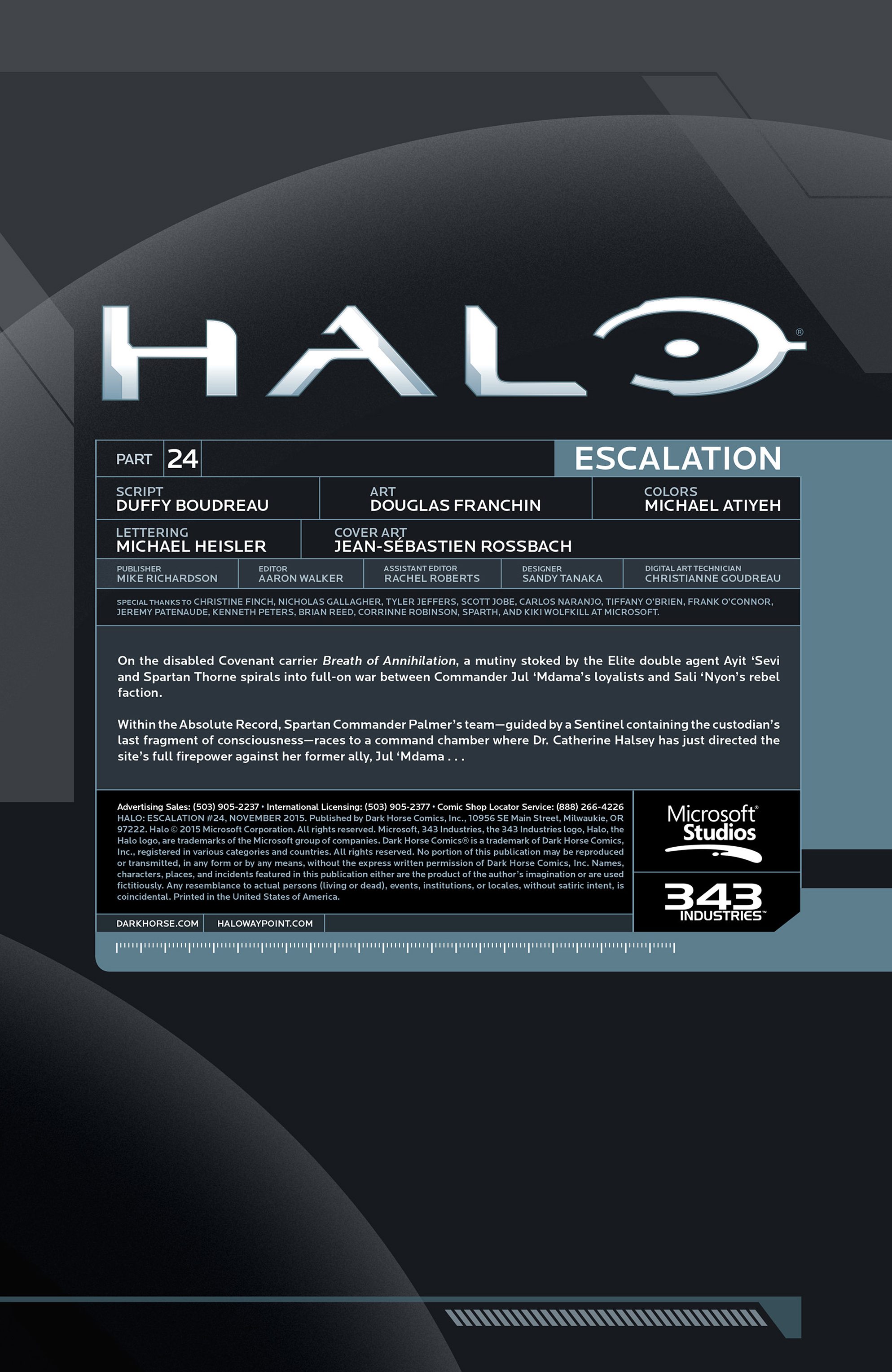 Read online Halo: Escalation comic -  Issue #24 - 2