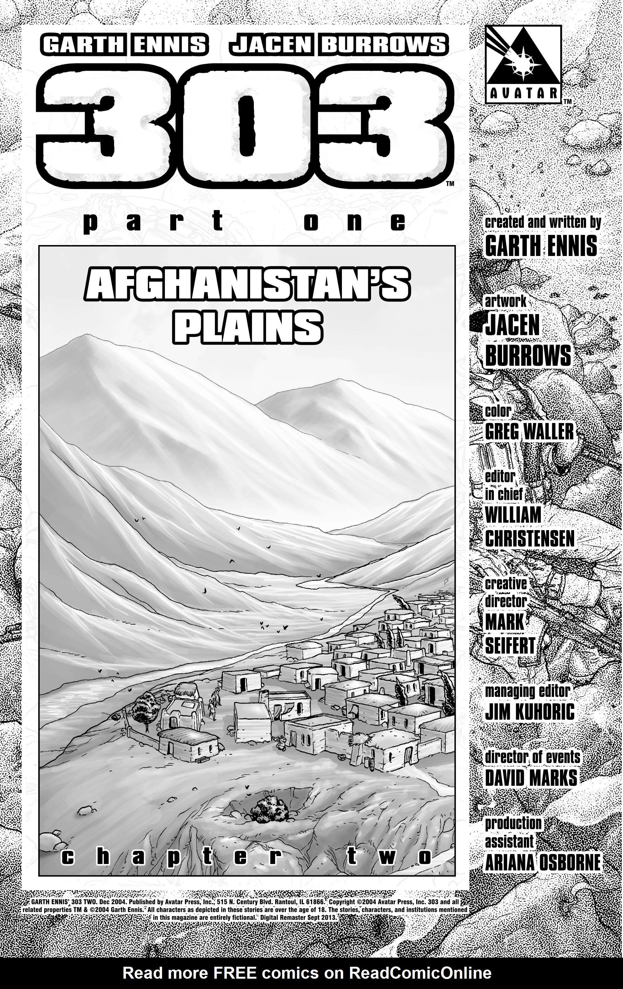 Read online Garth Ennis' 303 comic -  Issue #2 - 2