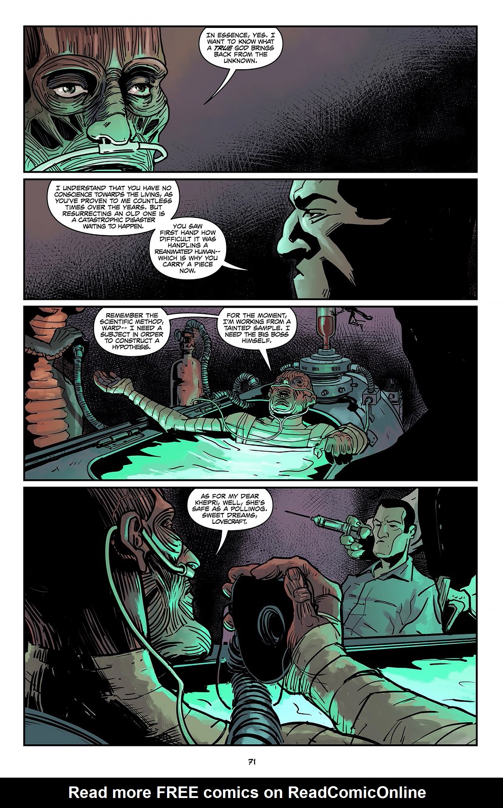 Read online Lovecraft P.I. - The Curious Case of ReAnimator comic -  Issue # TPB - 72