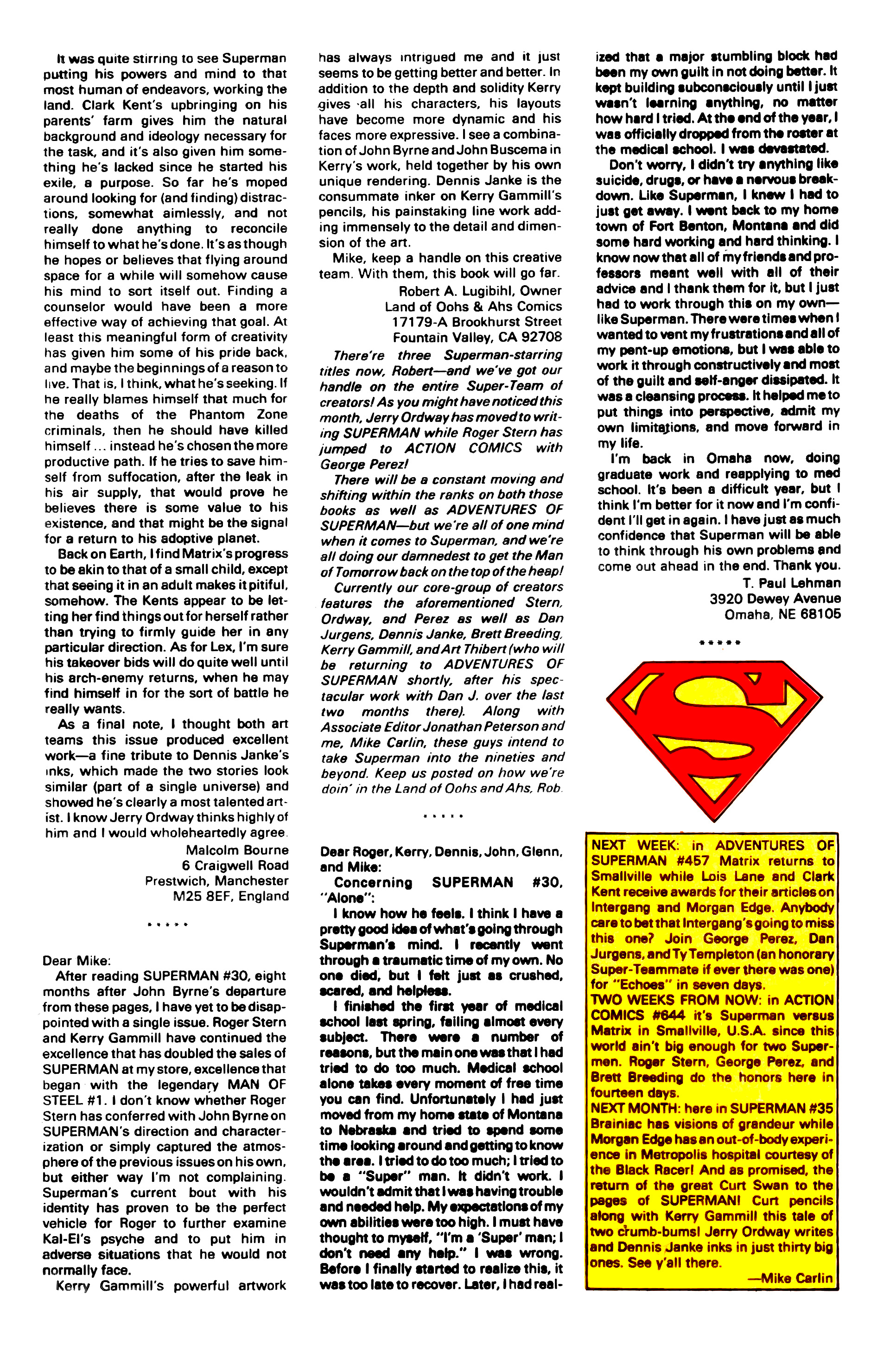 Read online Superman (1987) comic -  Issue #34 - 25