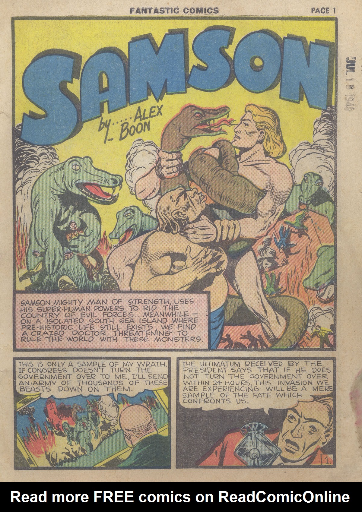 Read online Fantastic Comics comic -  Issue #9 - 3