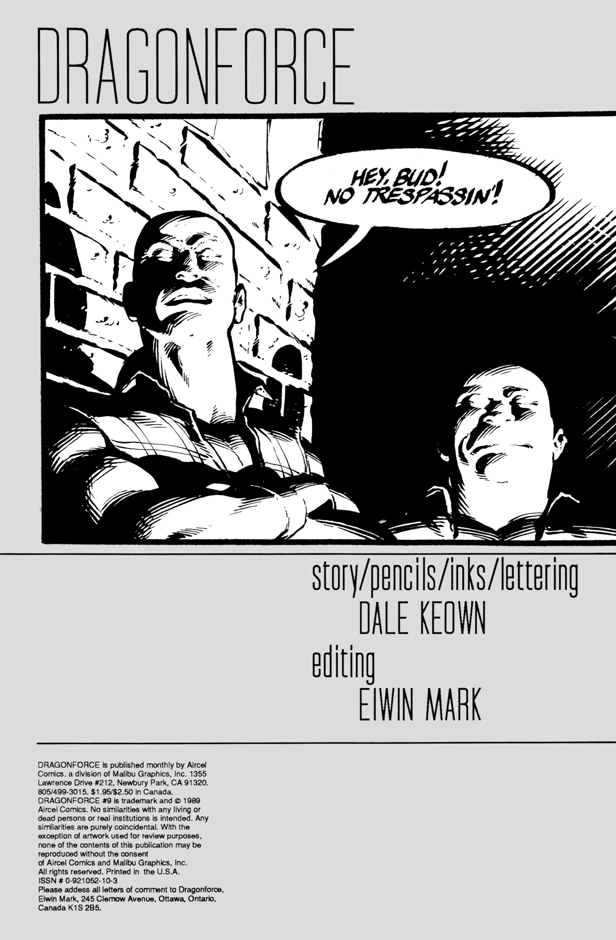 Read online Dragonforce comic -  Issue #9 - 2
