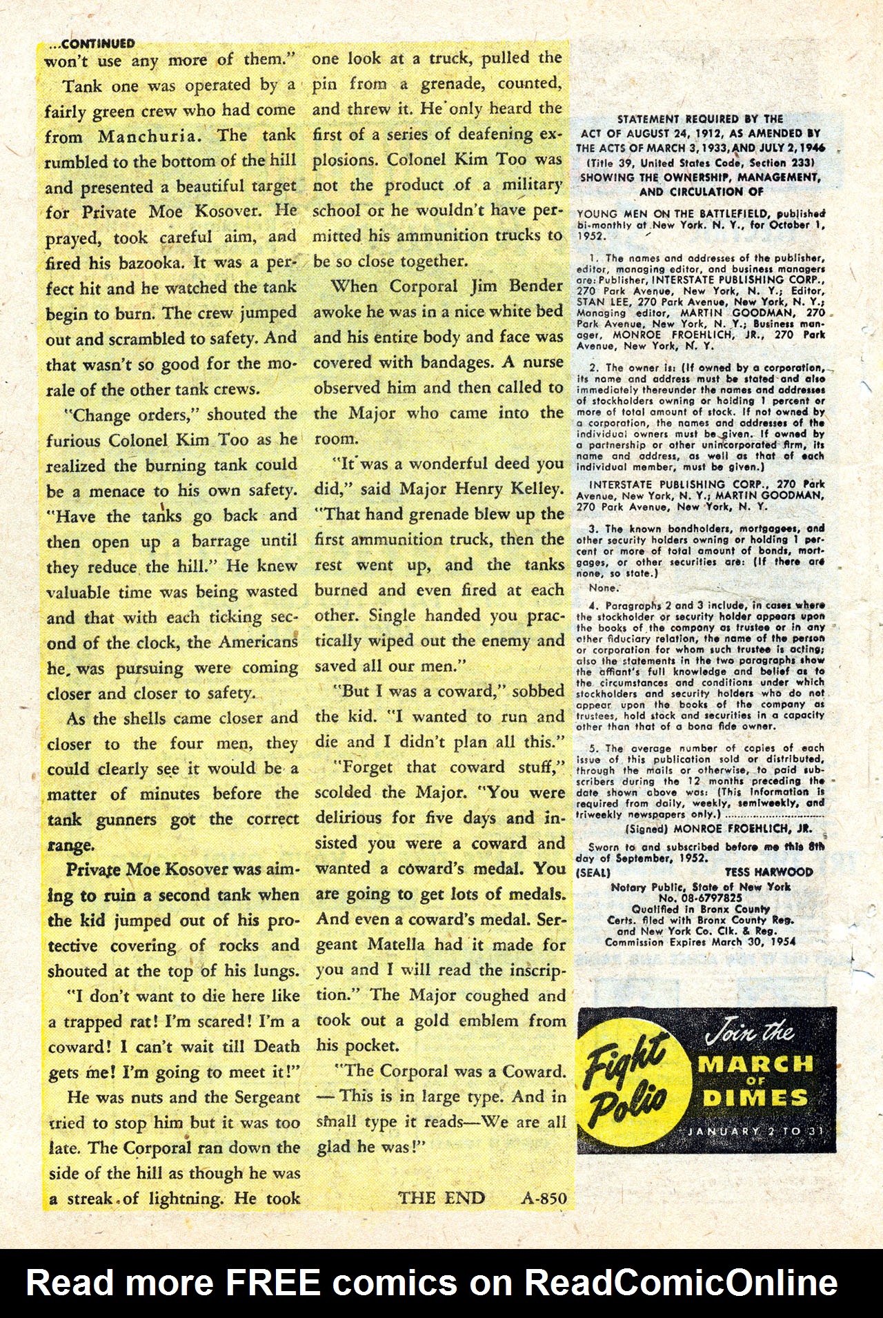 Read online Young Men comic -  Issue #20 - 21