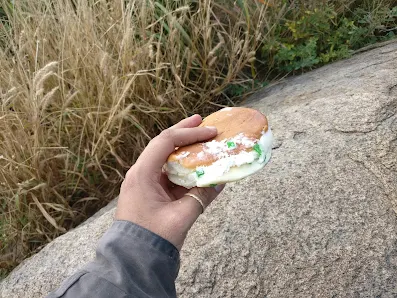 Simple needs in life, is like having a cream bun reliving your school days on a trek