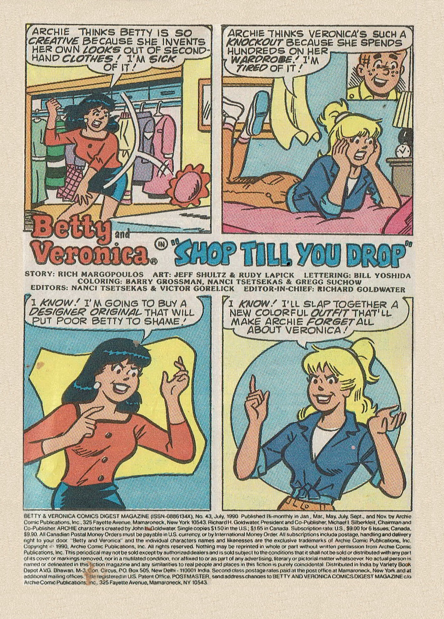 Read online Betty and Veronica Digest Magazine comic -  Issue #43 - 3