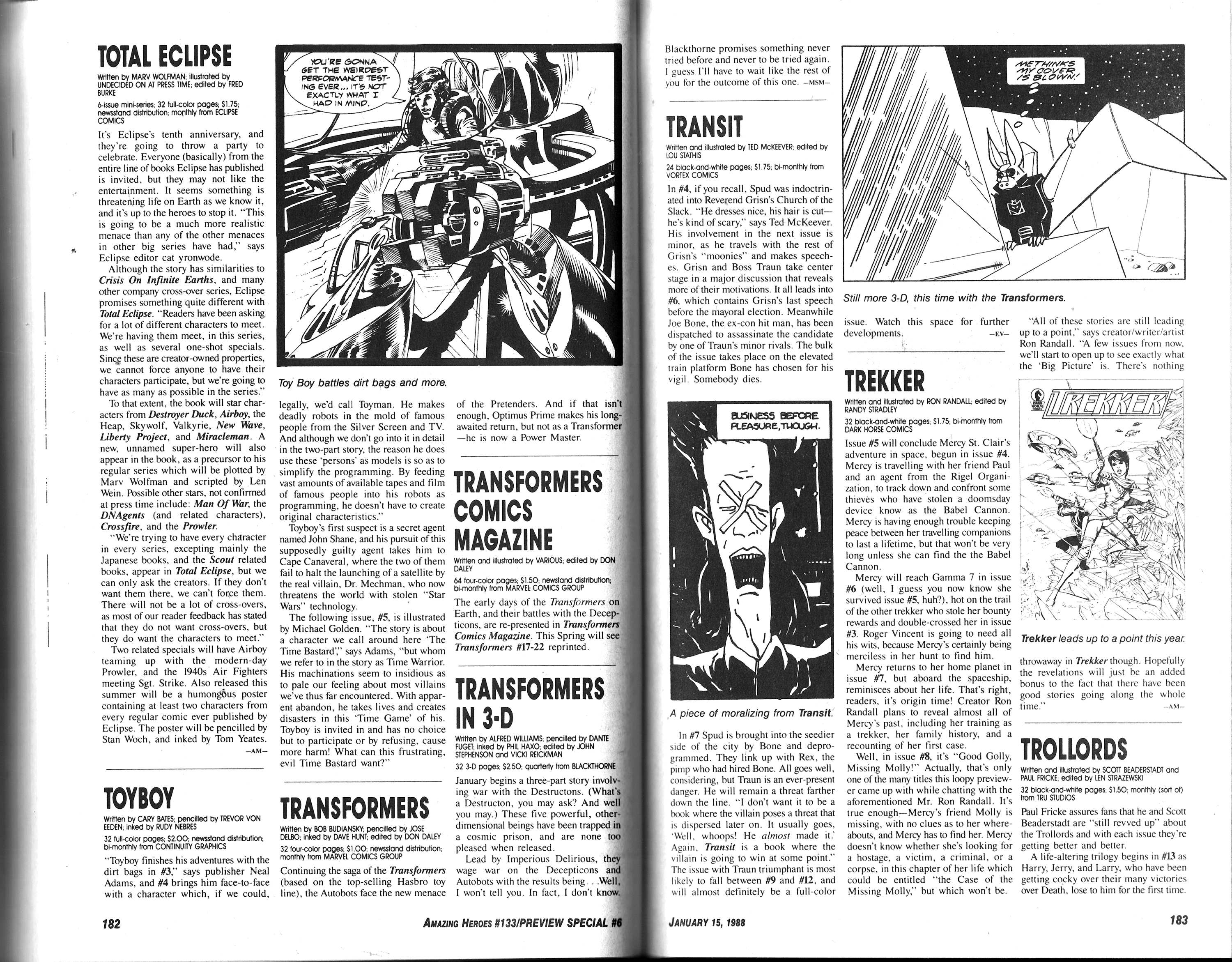 Read online Amazing Heroes comic -  Issue #133 - 93