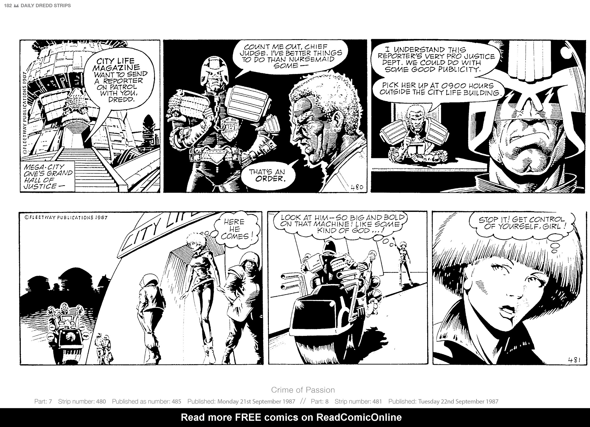 Read online Judge Dredd: The Daily Dredds comic -  Issue # TPB 2 - 185
