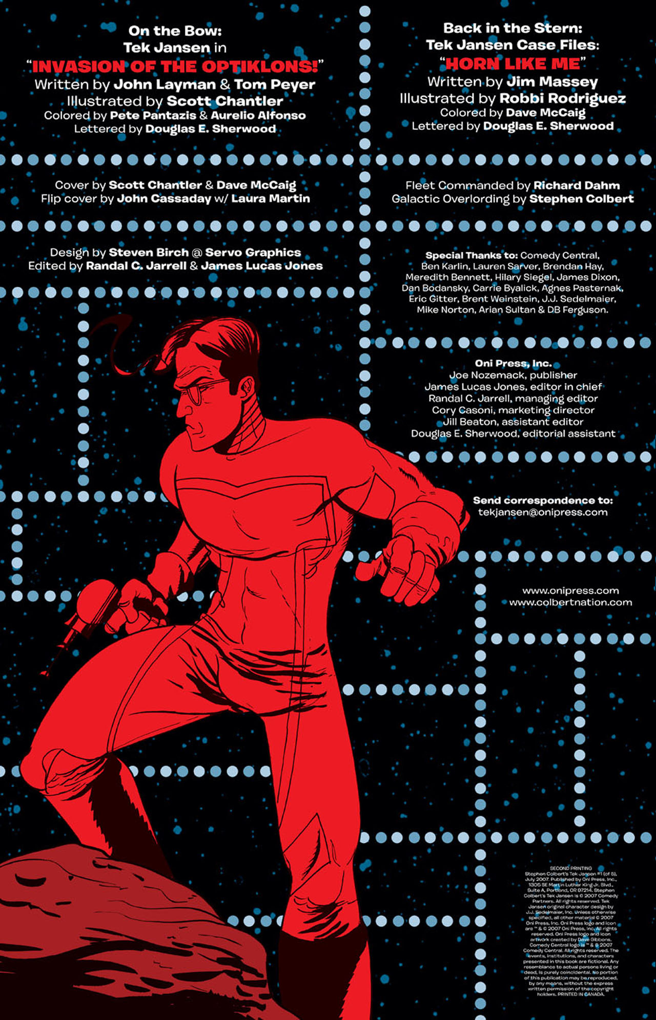 Read online Stephen Colbert's Tek Jansen comic -  Issue #1 - 3