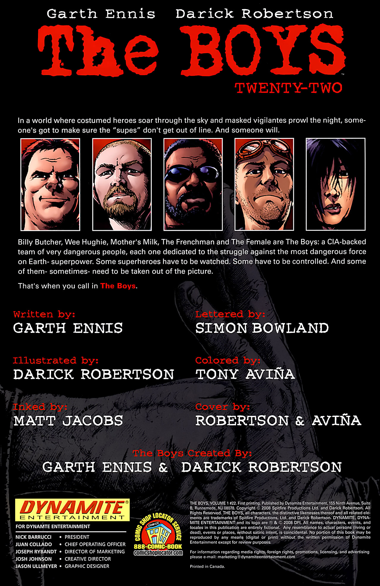 Read online The Boys comic -  Issue #22 - 2