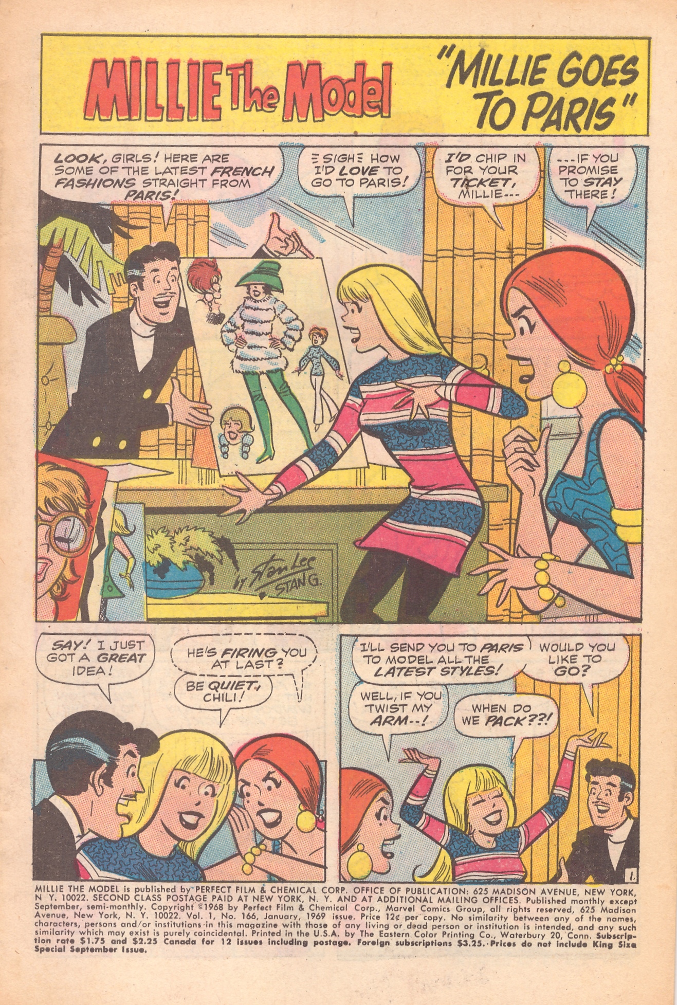 Read online Millie the Model comic -  Issue #166 - 2