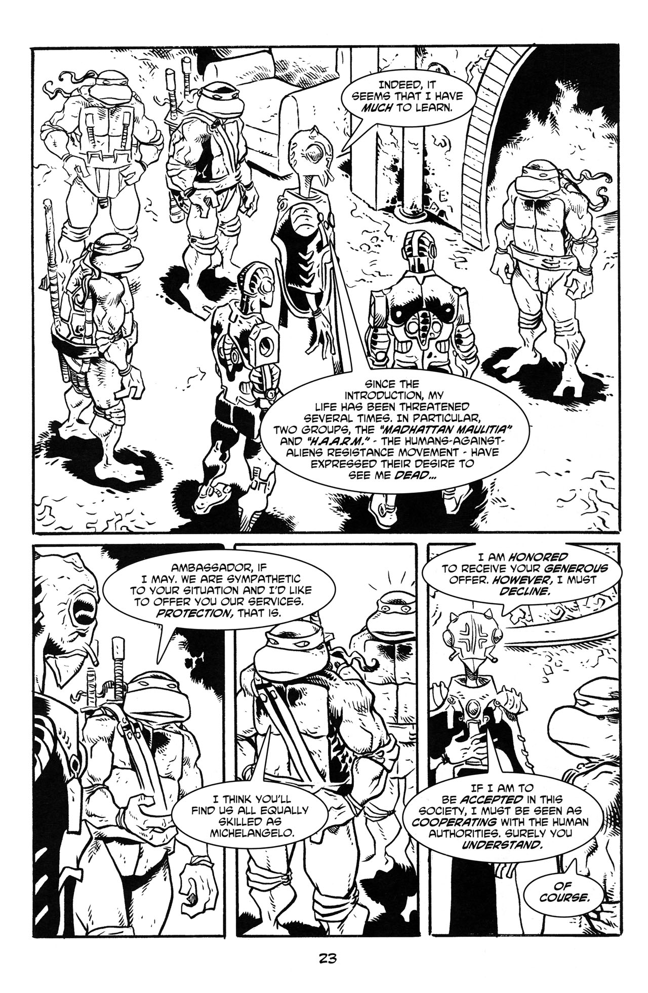 Read online Michelangelo The Third Kind comic -  Issue #2 - 25
