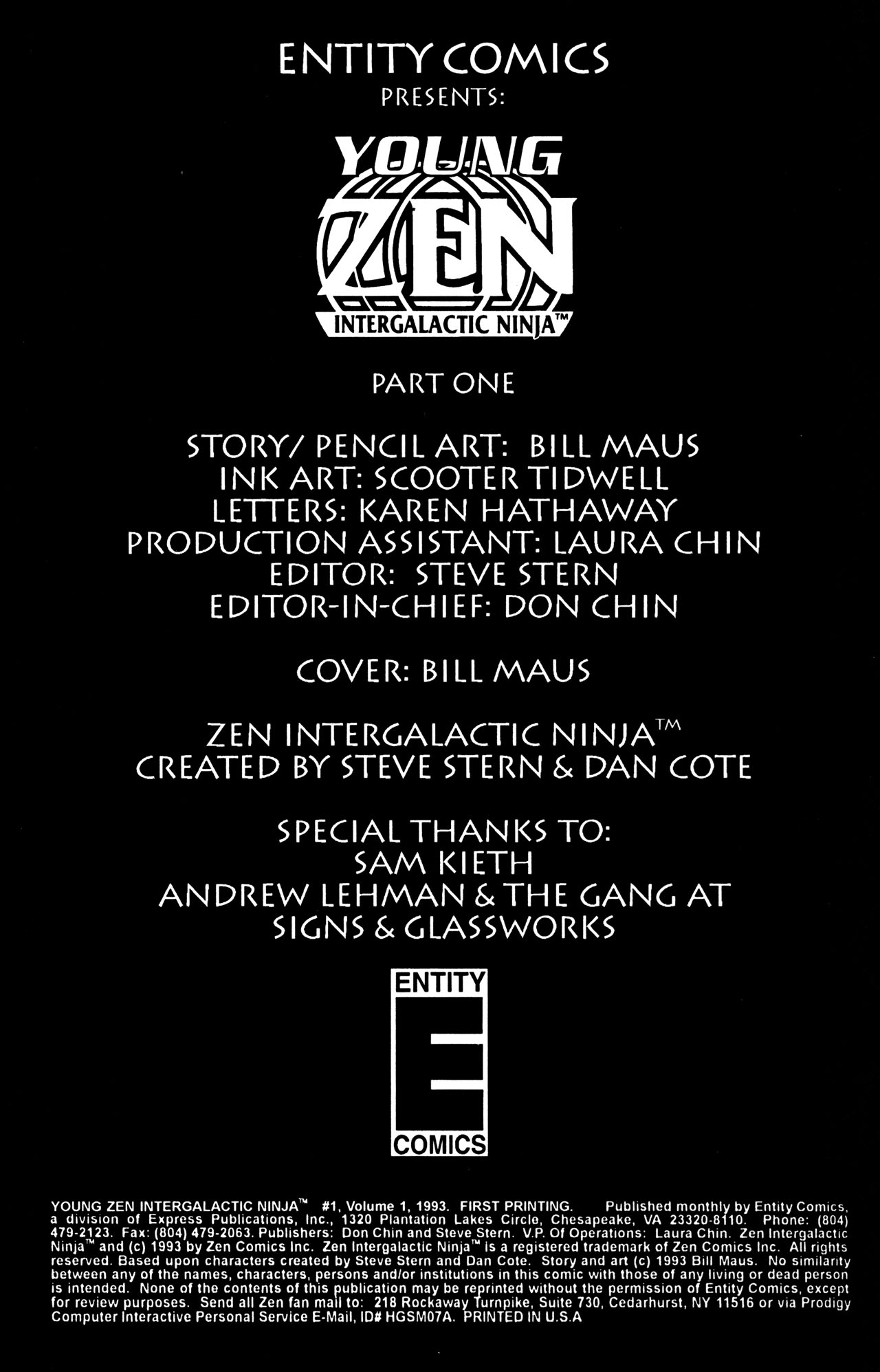 Read online Young Zen Intergalactic Ninja comic -  Issue #1 - 2