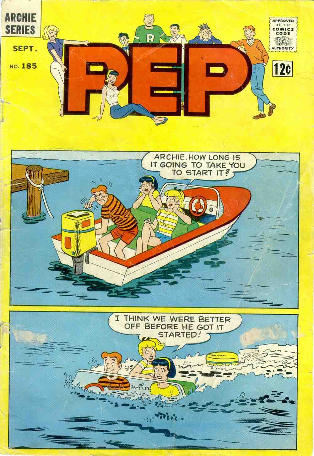 Read online Pep Comics comic -  Issue #185 - 1