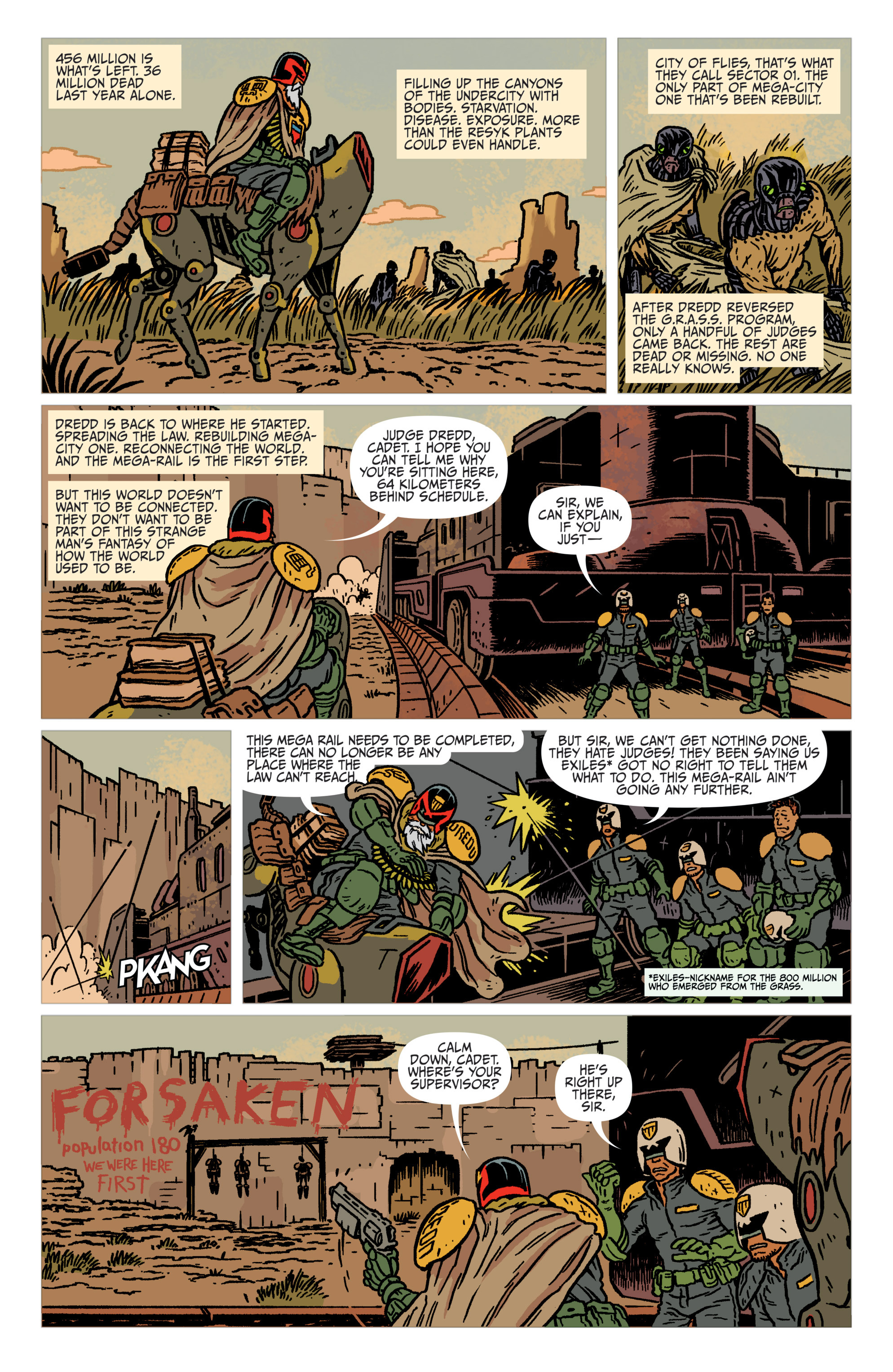 Read online Judge Dredd: The Blessed Earth comic -  Issue #1 - 6