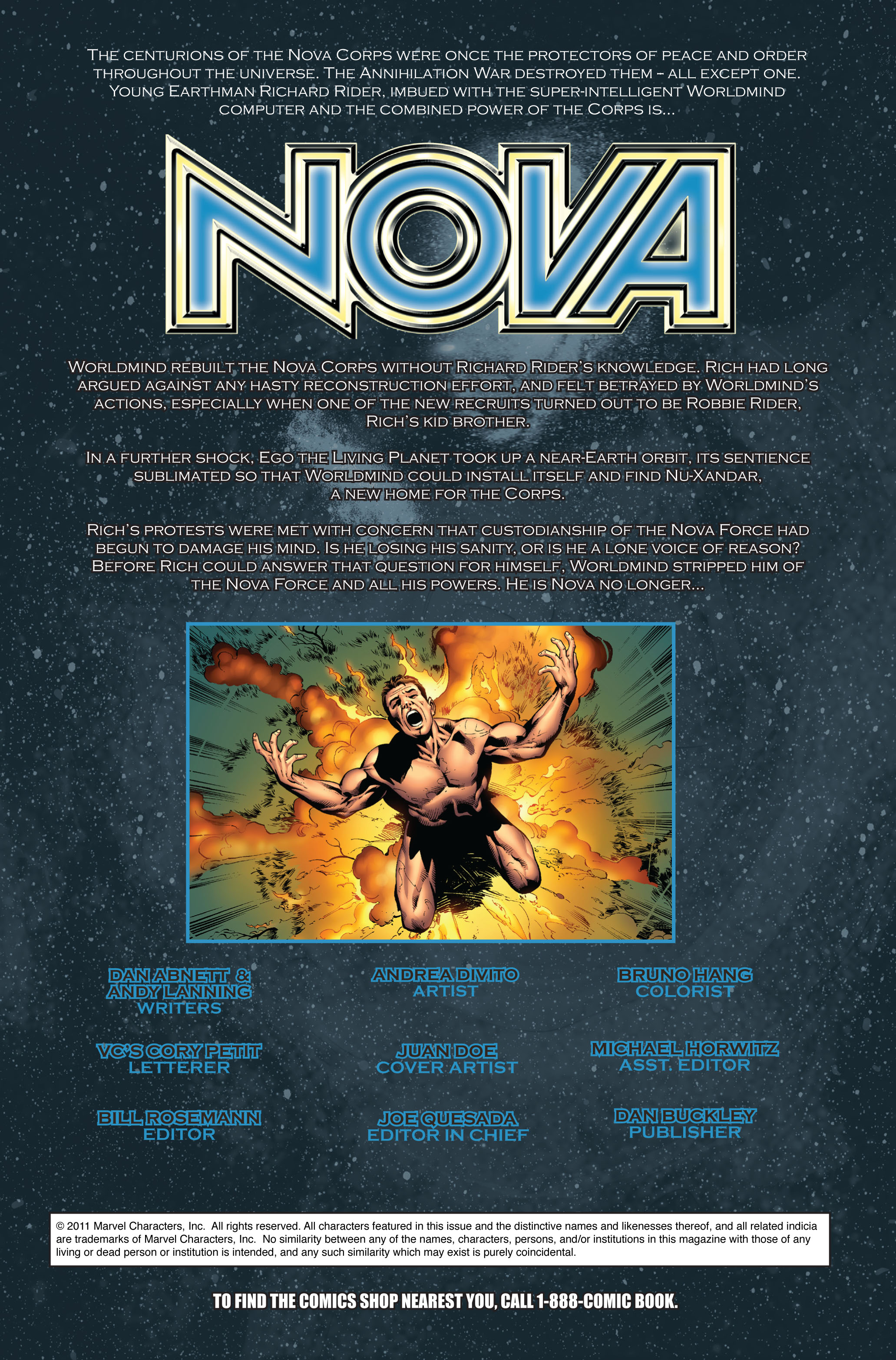 Read online Nova (2007) comic -  Issue #22 - 2