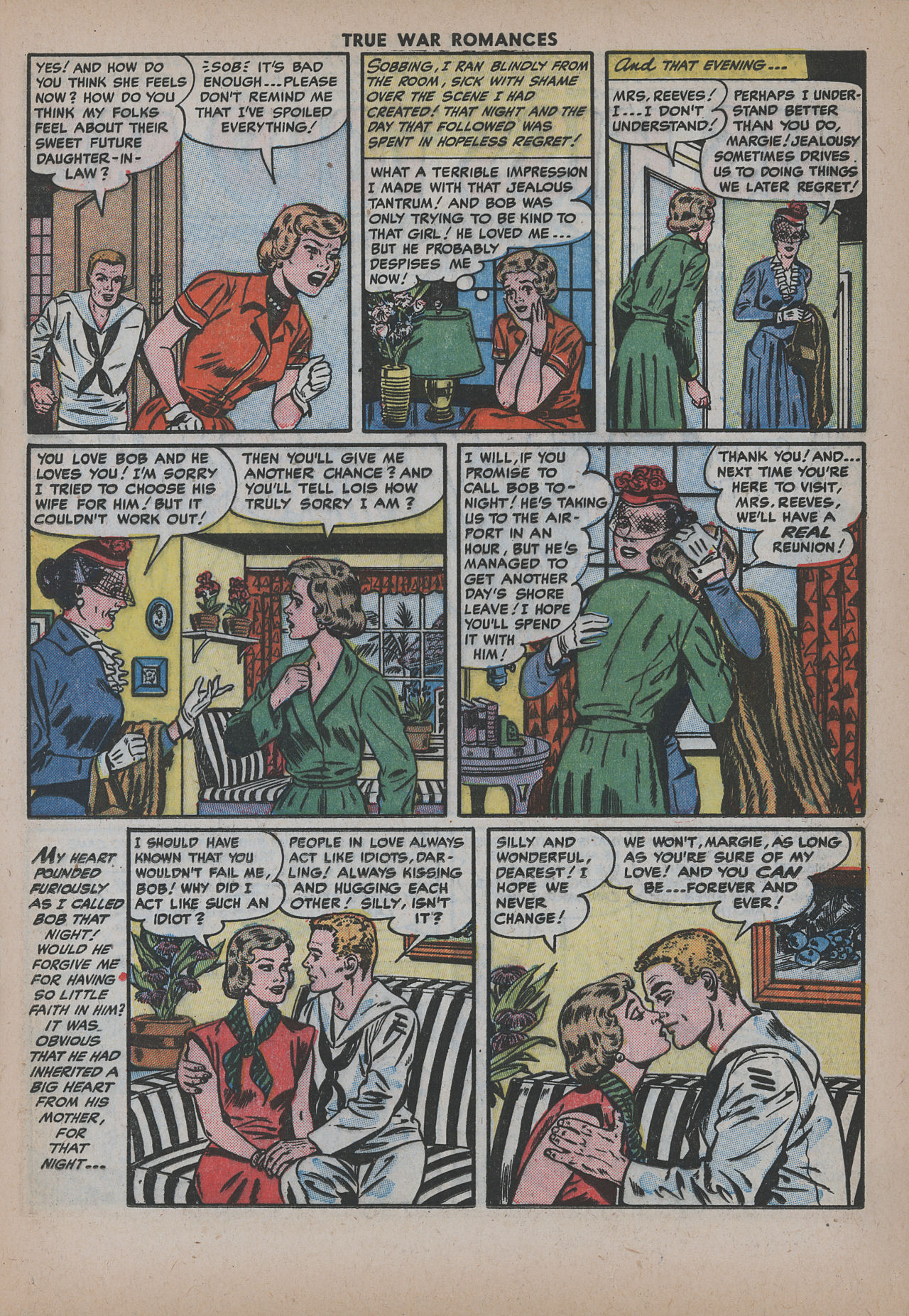 Read online True War Romances comic -  Issue #16 - 17