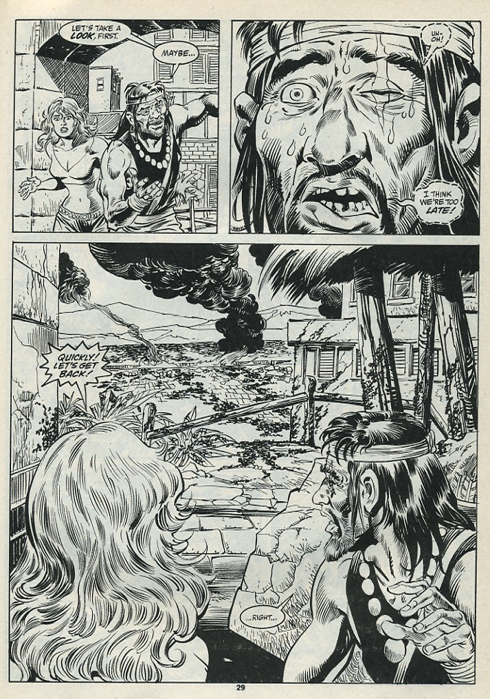 Read online The Savage Sword Of Conan comic -  Issue #182 - 31