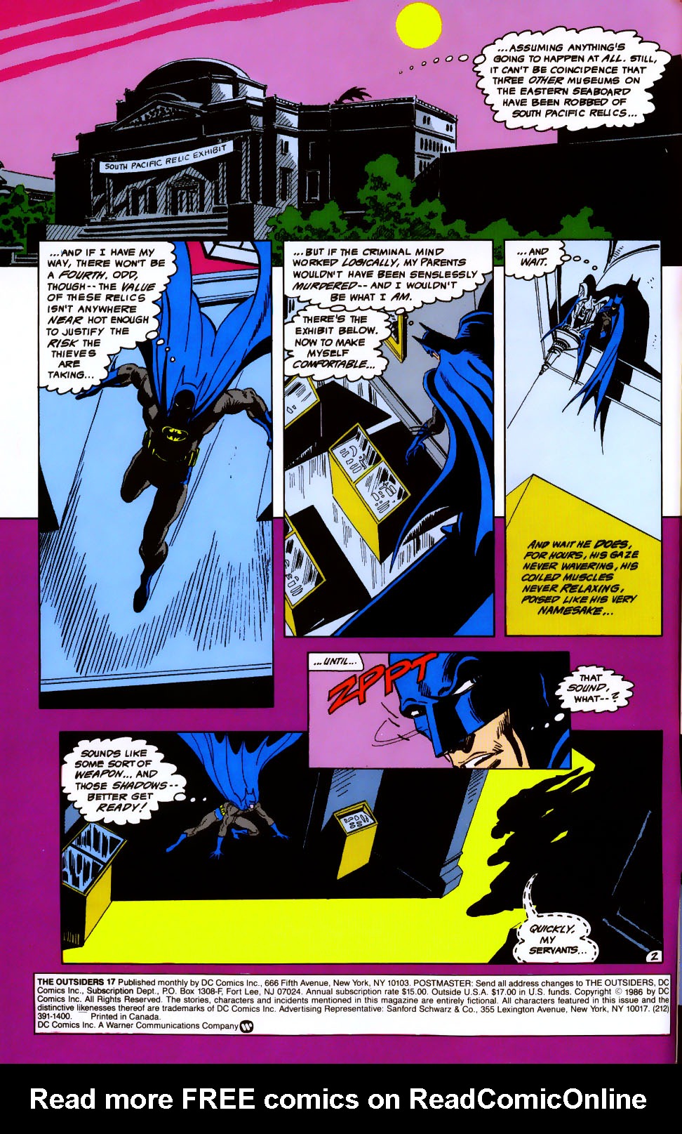 Read online The Outsiders (1985) comic -  Issue #17 - 4