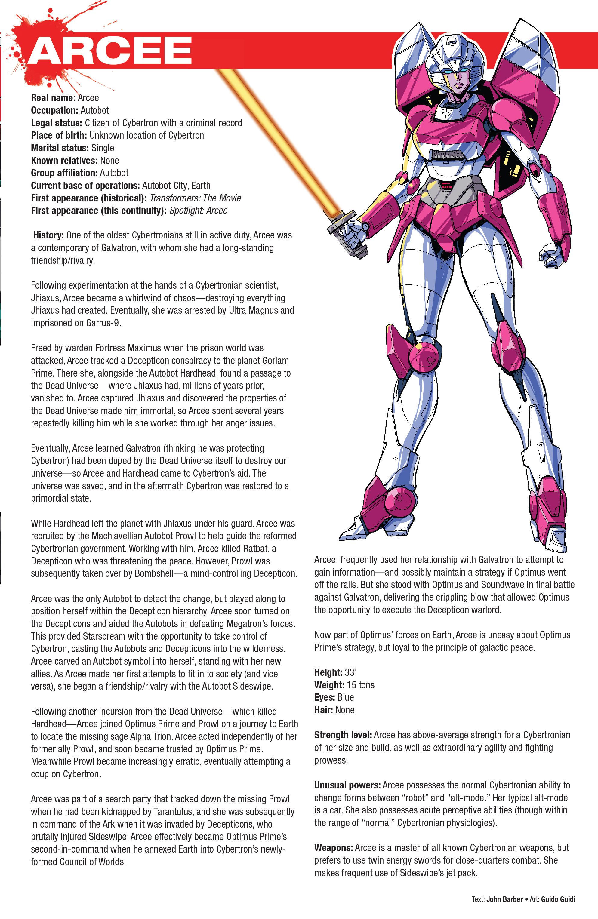 Read online Hasbro Heroes Sourcebook comic -  Issue #1 - 11